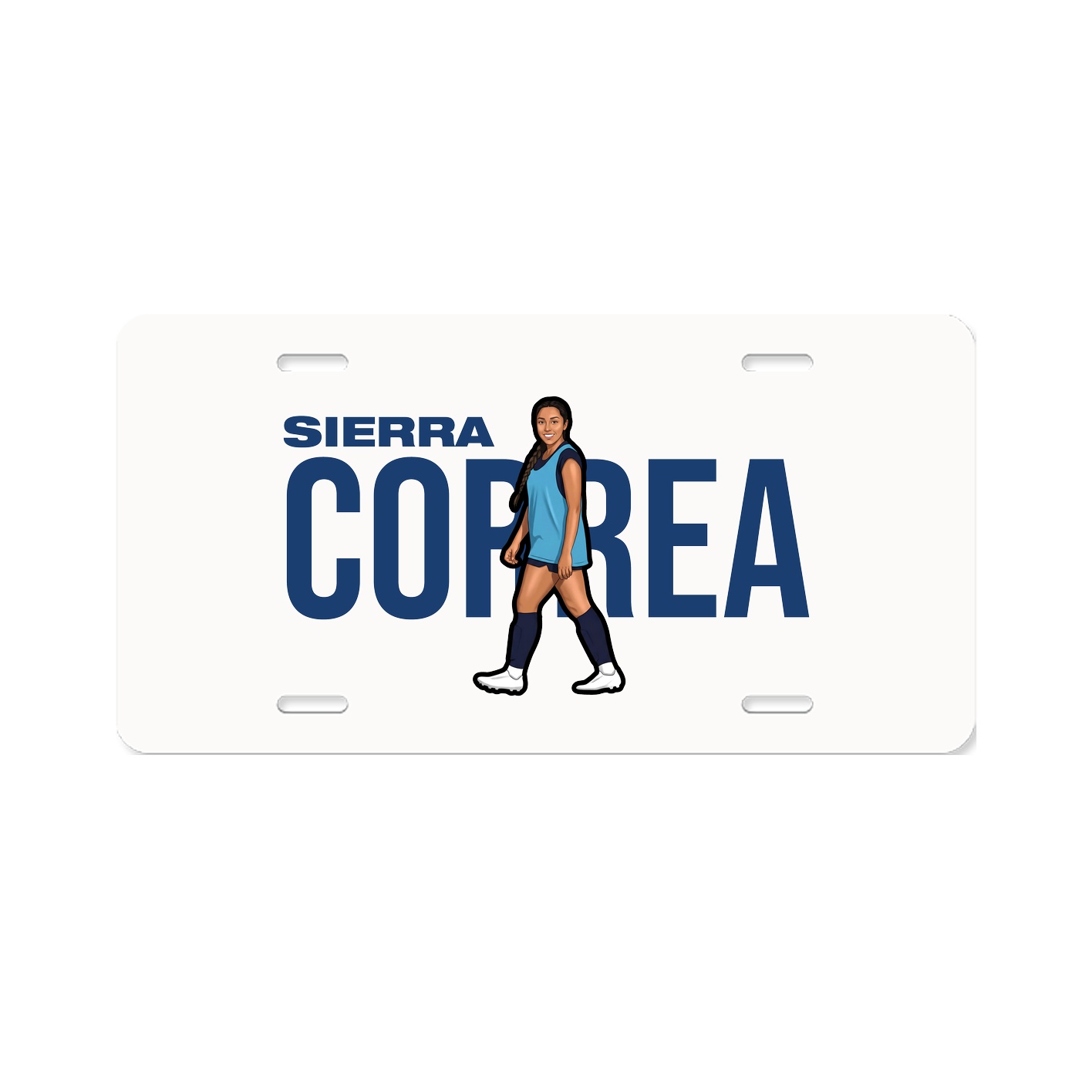 License Plate — Player Name in Classic