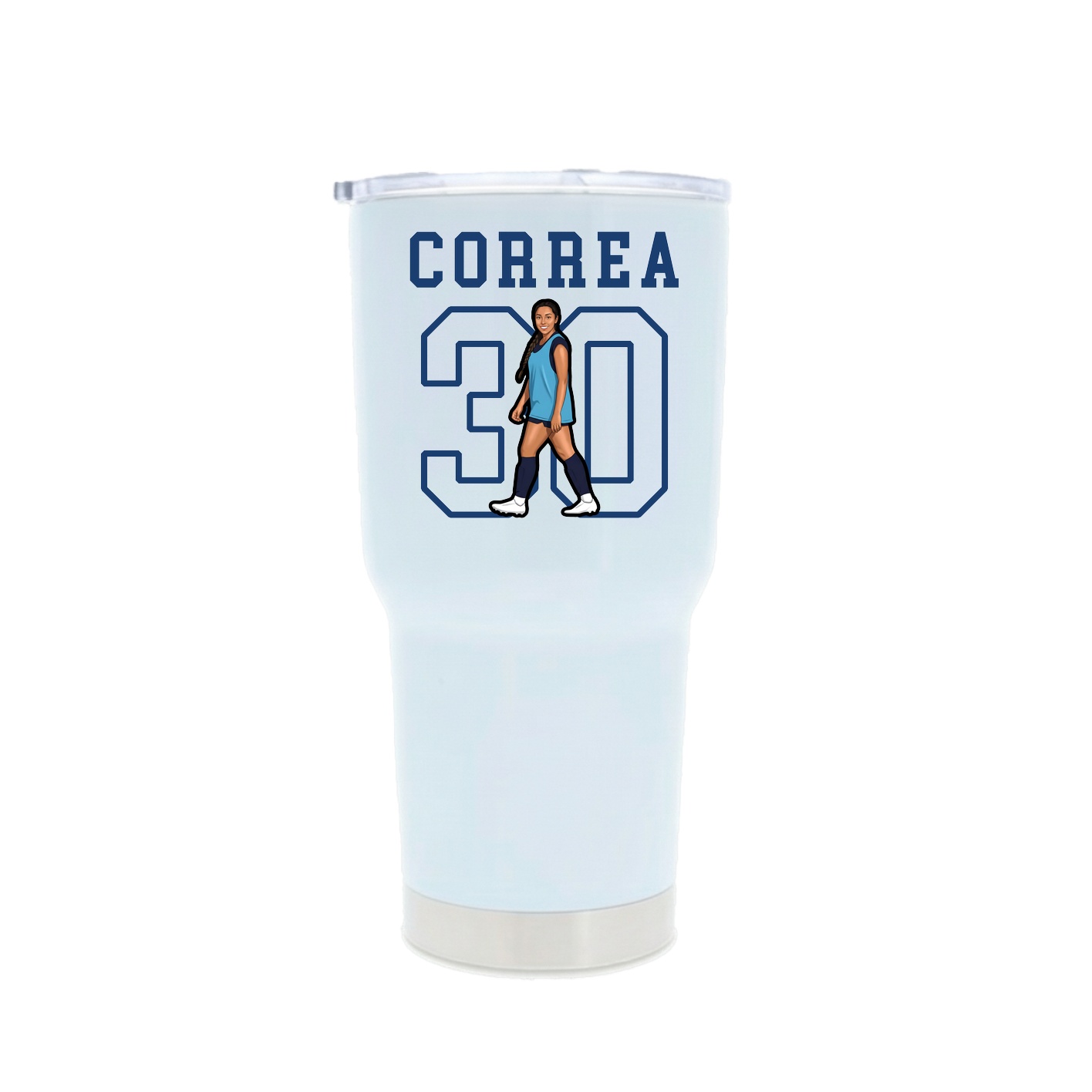 30oz Stainless Steel Tumbler — Shirsey in White
