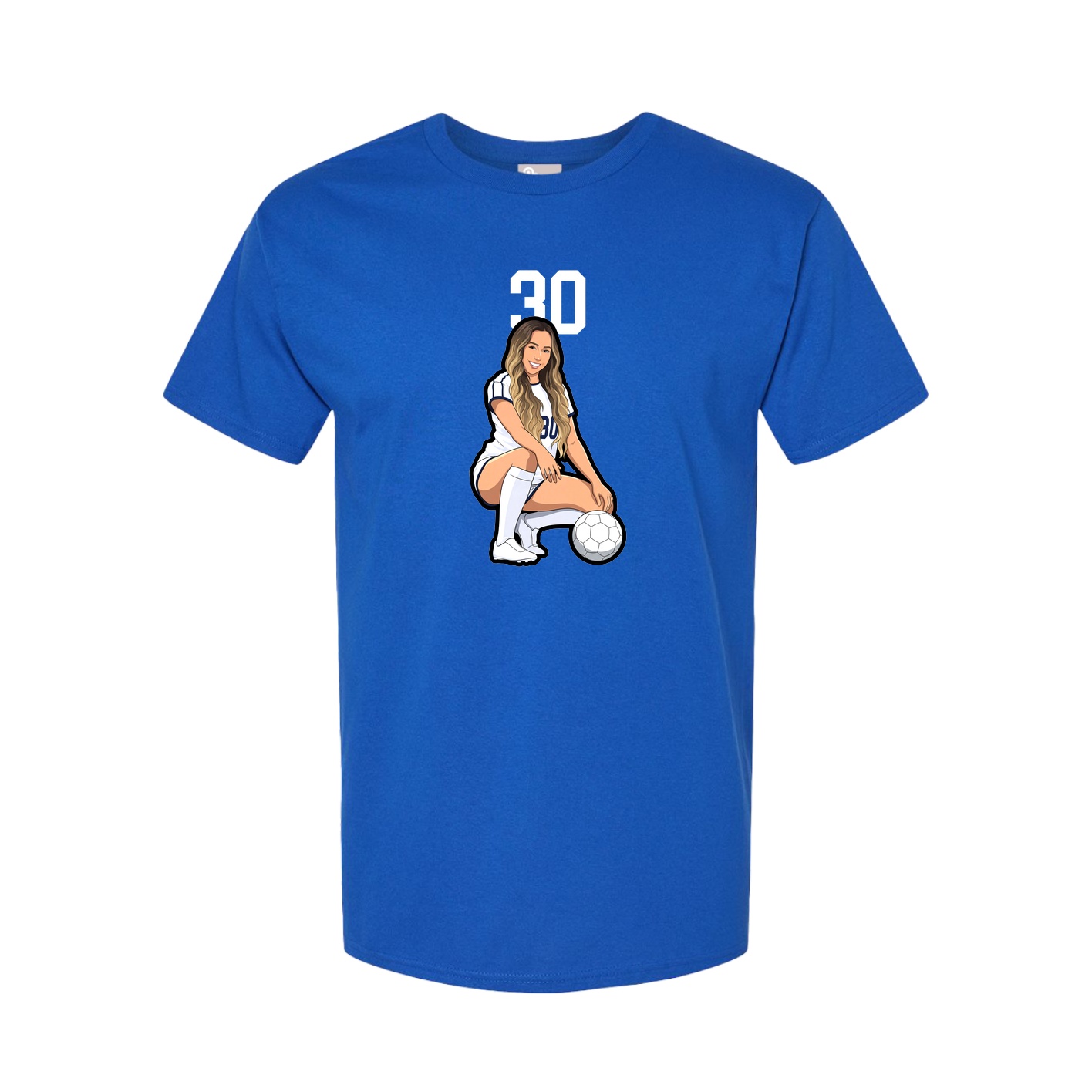 Youth Tee — Number Top in Royal