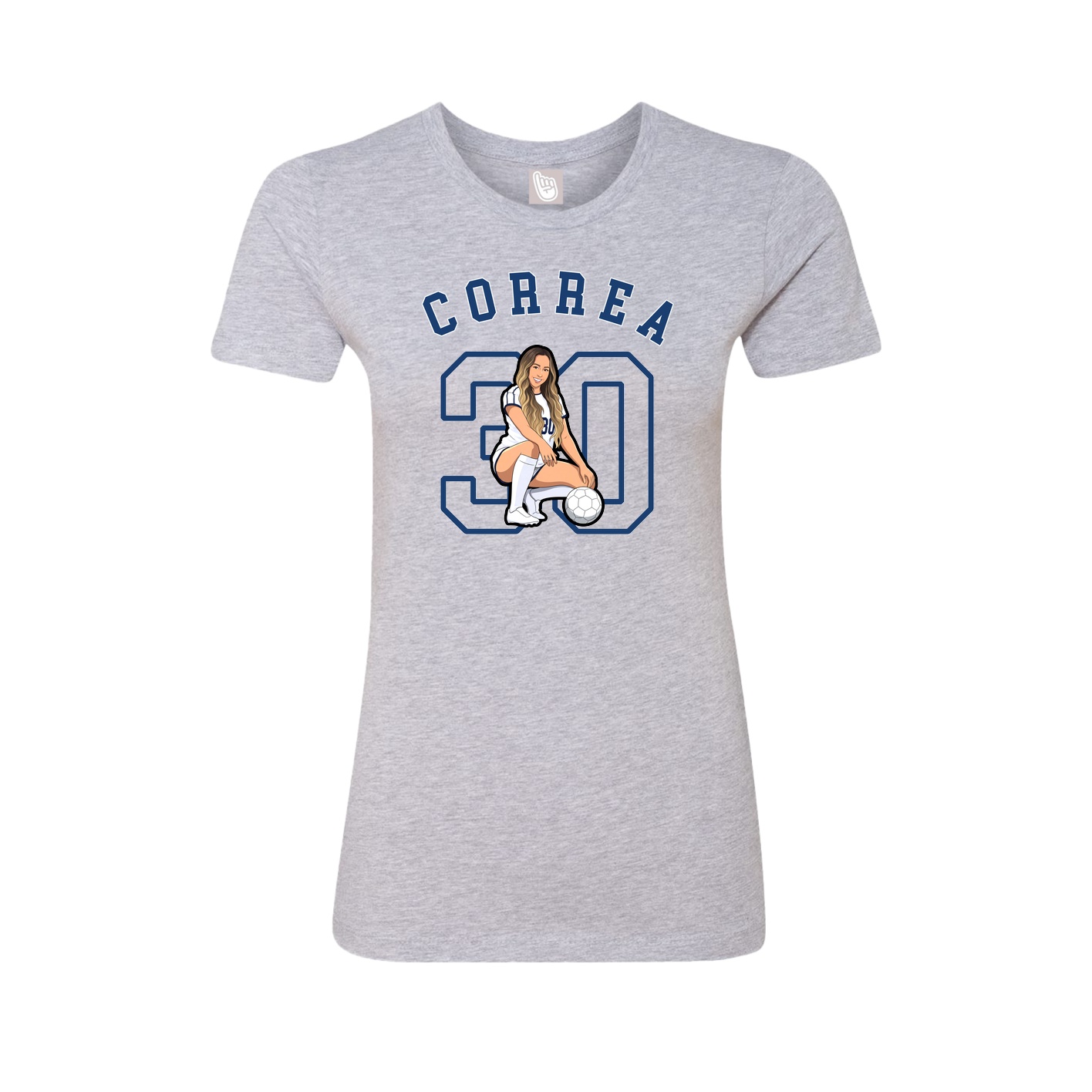Fitted Women's Tee — Shirsey Arch in Grey