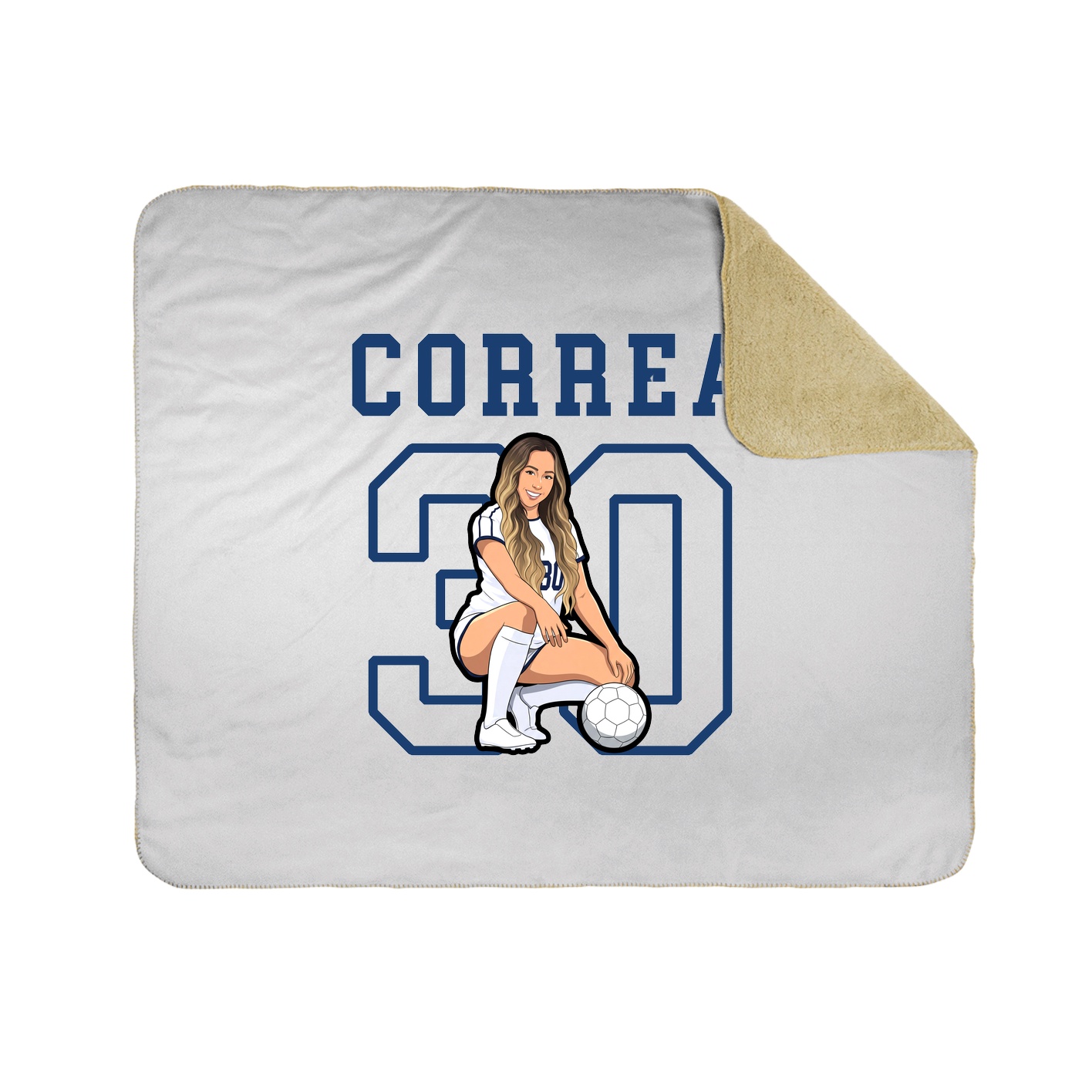 Throw Blanket — Shirsey in White