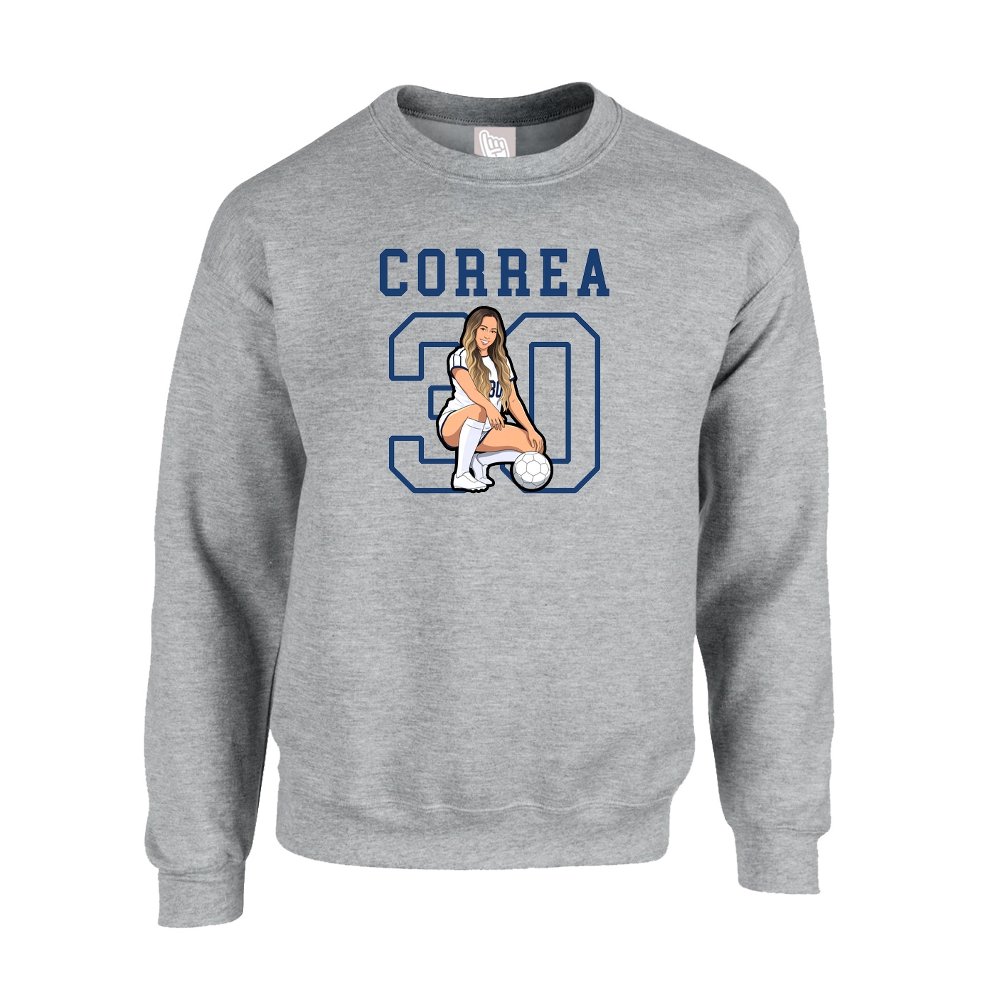 Fleece Crew — Shirsey in Grey