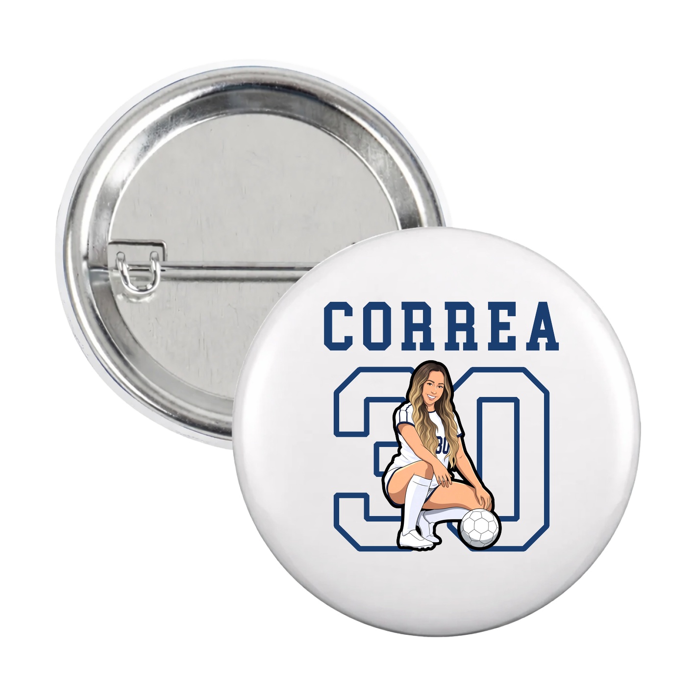Game Day Button — Shirsey in White