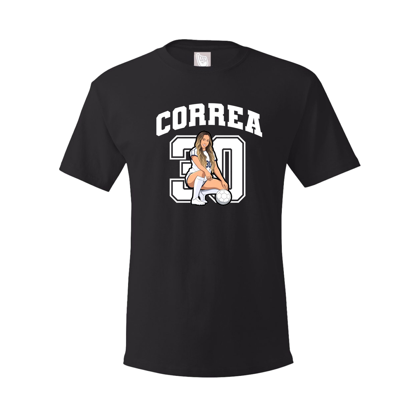 Youth Tee — Number in Black