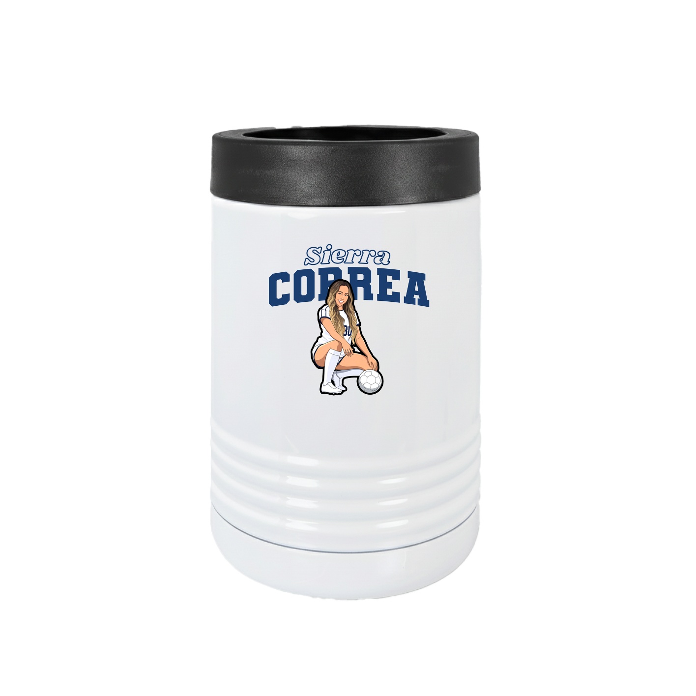 Beverage Holder — Name Arch in White