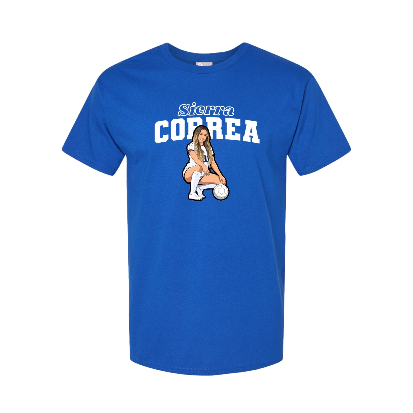 Youth Tee — Name Arch in Royal