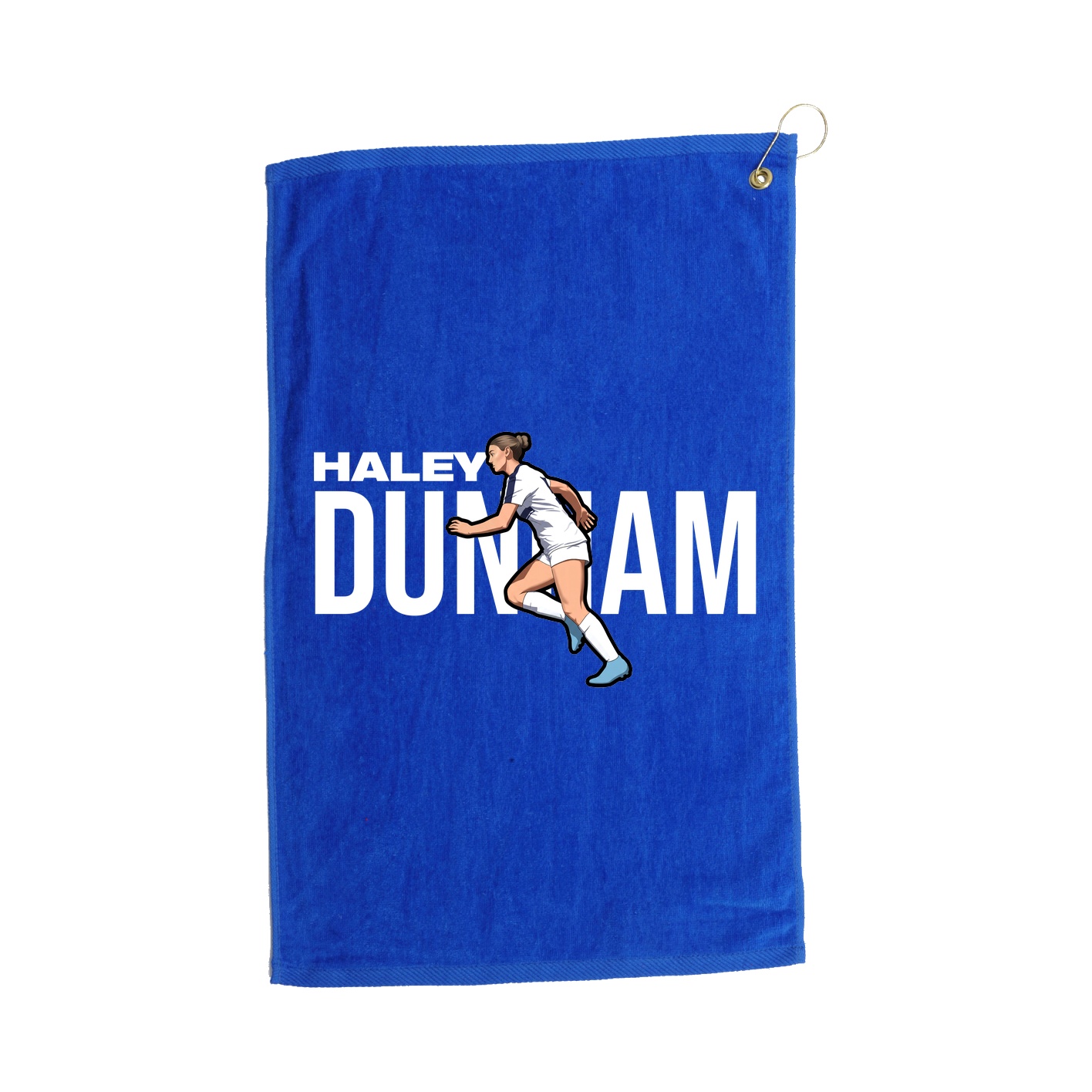 Golf Towel — Player Name in Royal