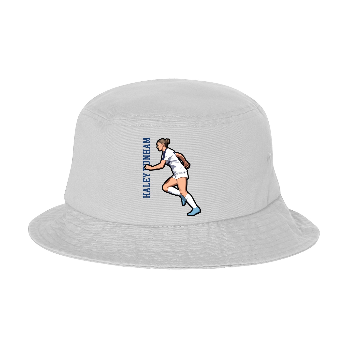 Bucket Cap — Name Vertical in White