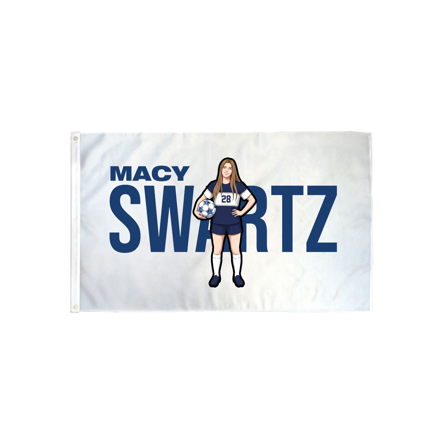 3x5 Flag — Player Name in Classic