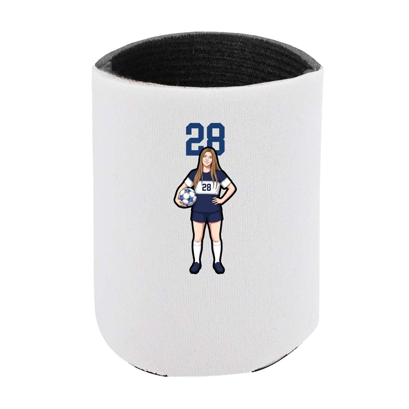 Can Holder — Number Top in White