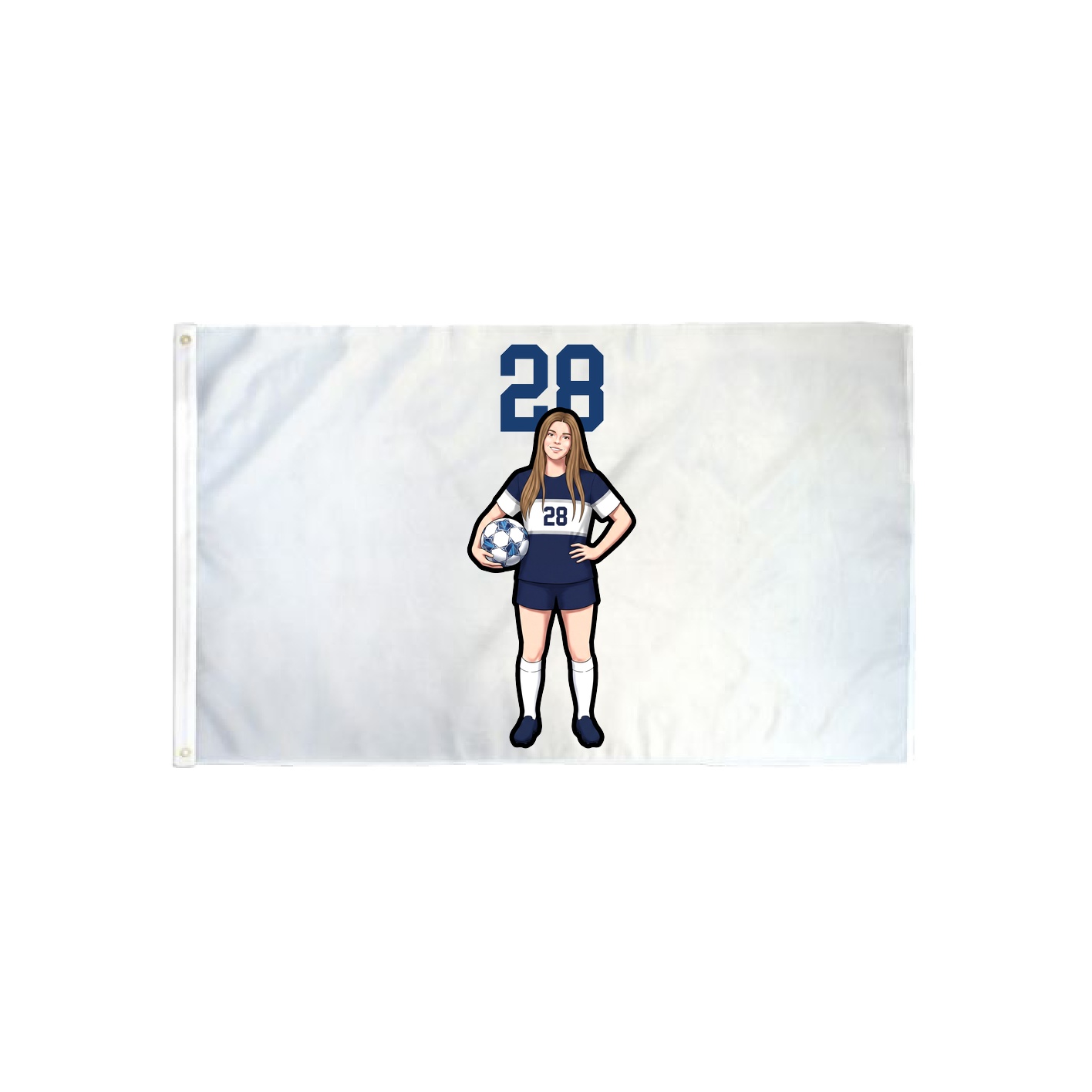 3x5 Flag — Number Top in Classic