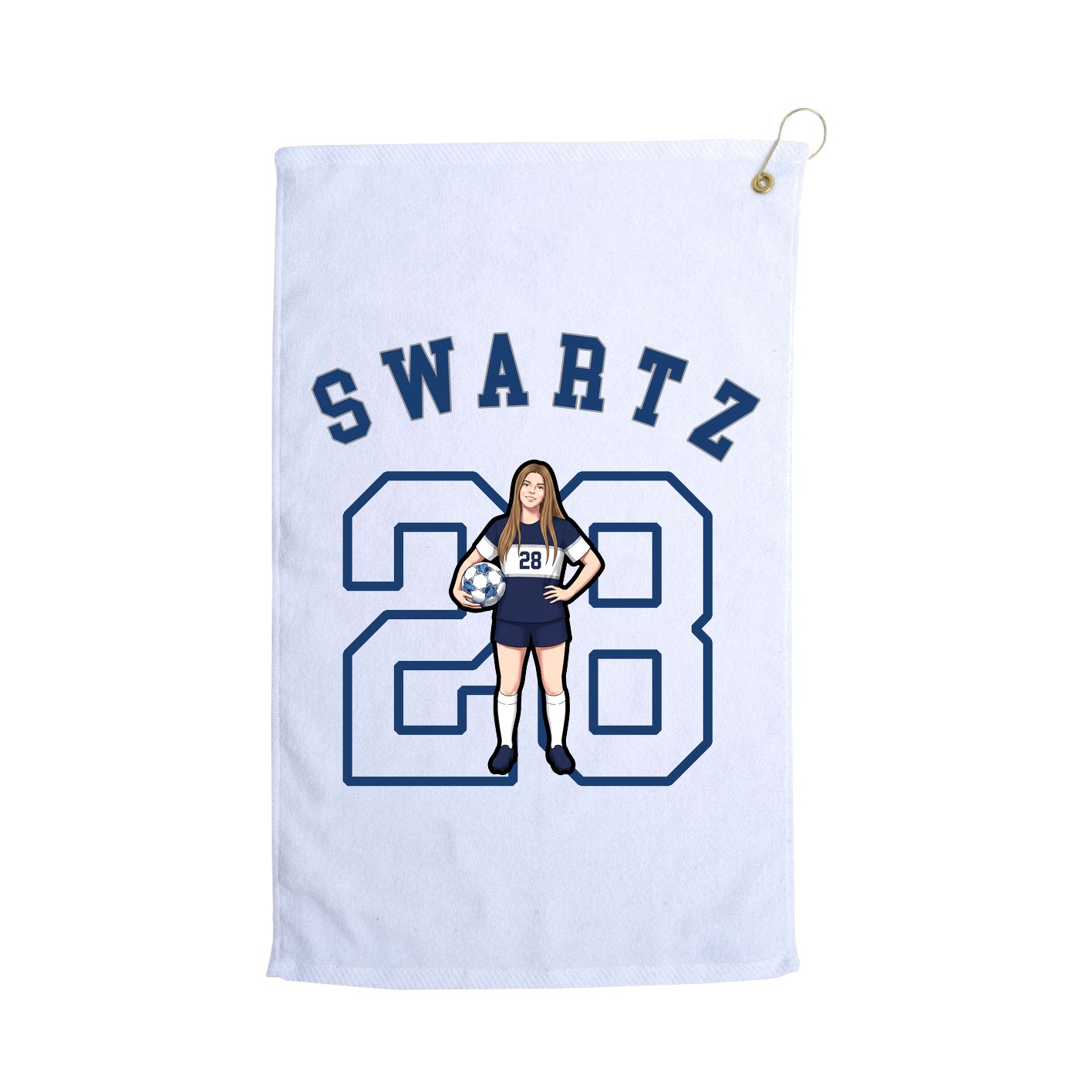 Golf Towel — Shirsey Arch in White