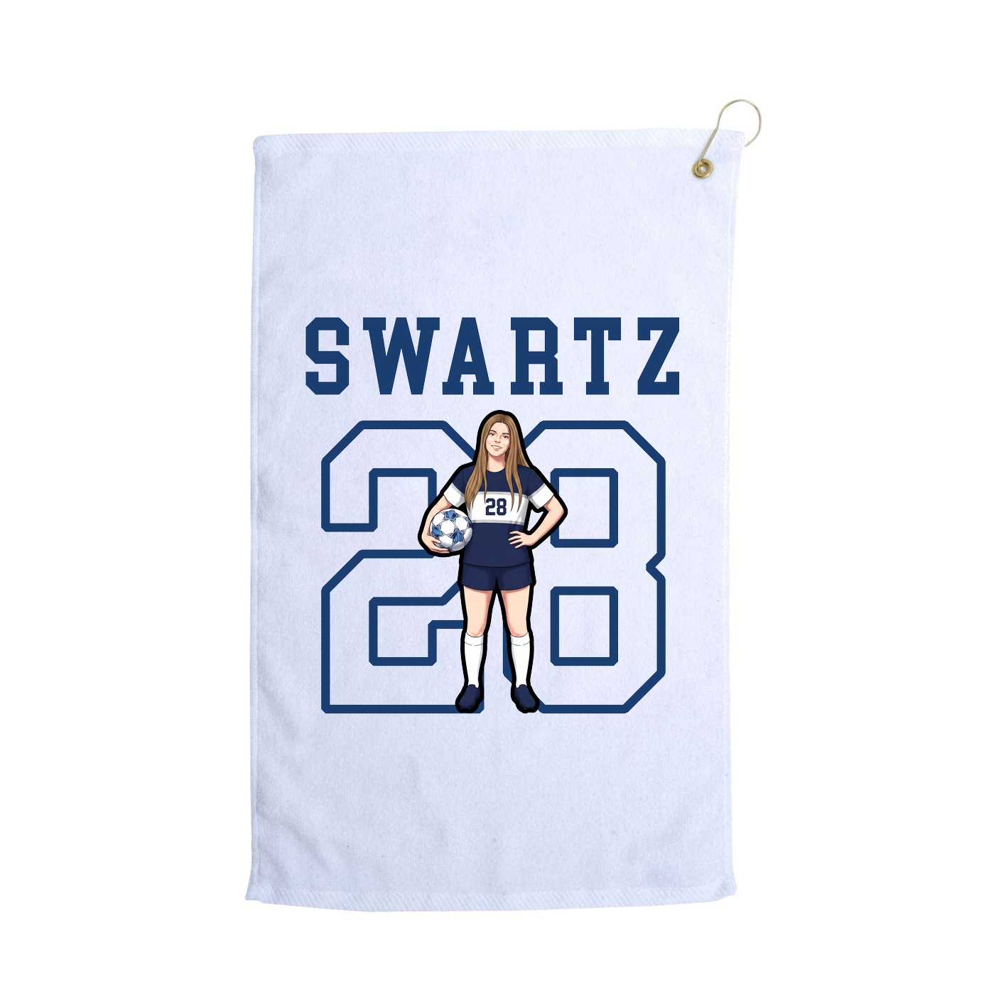 Golf Towel — Shirsey in White