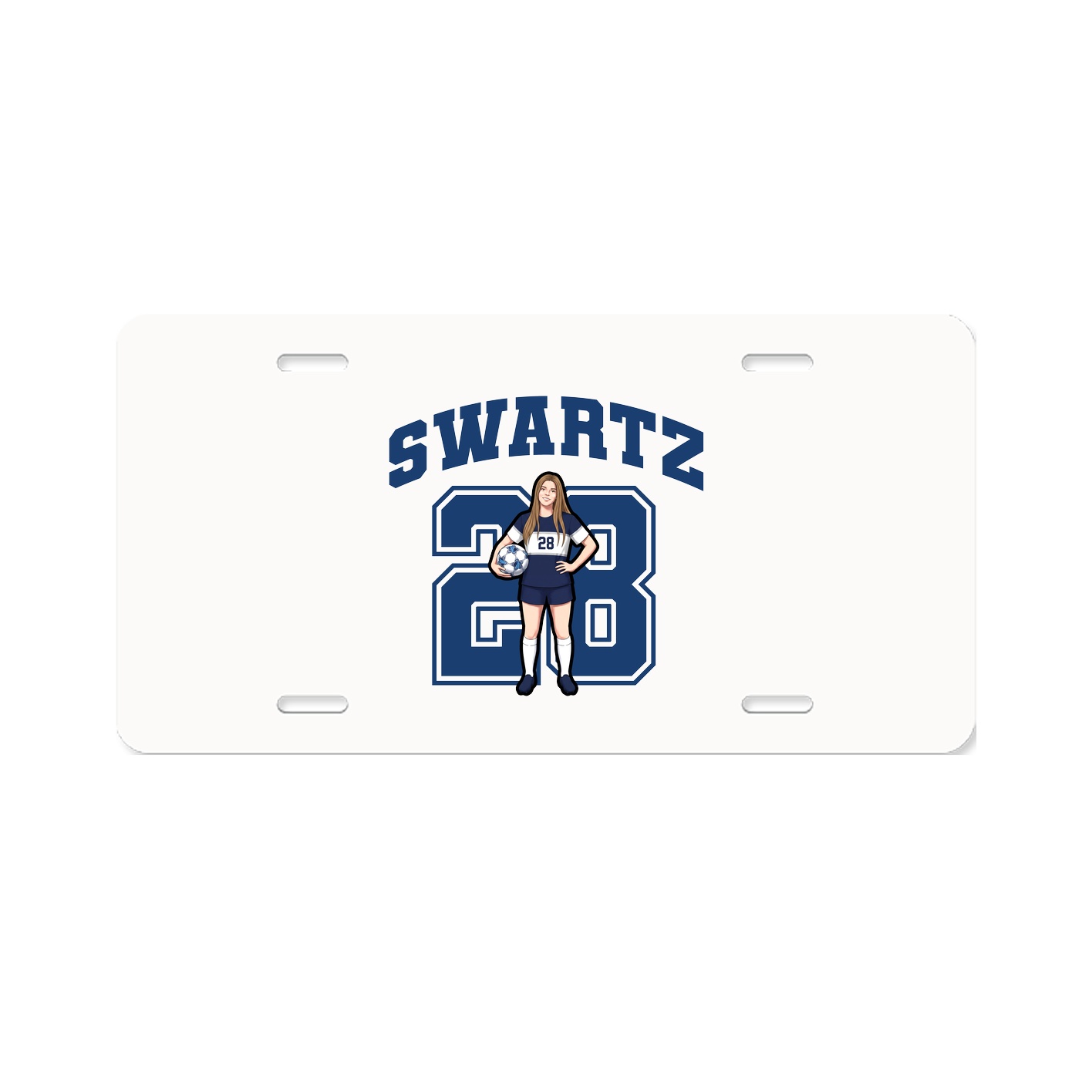 License Plate — Number in Classic