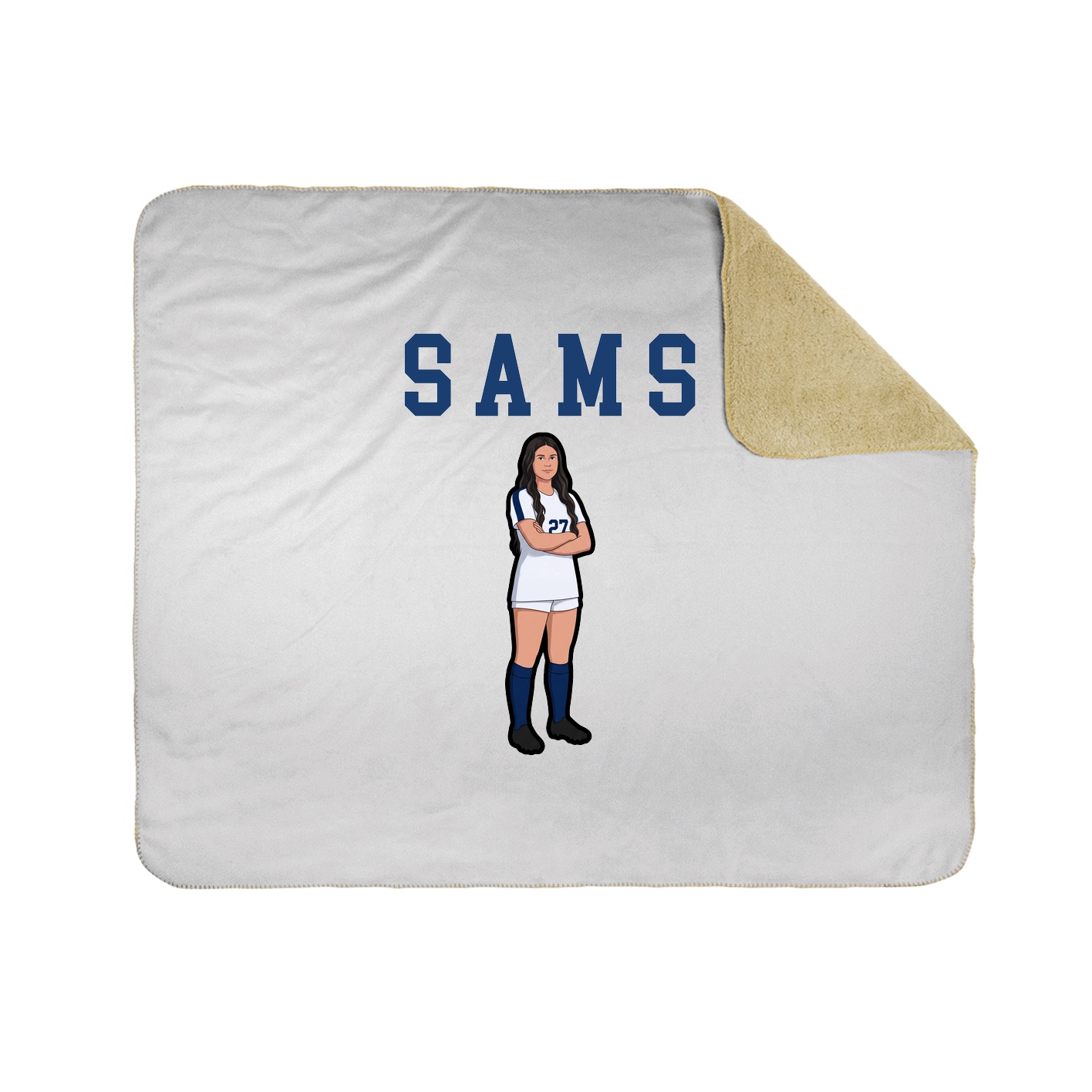 Throw Blanket — Shirsey in White
