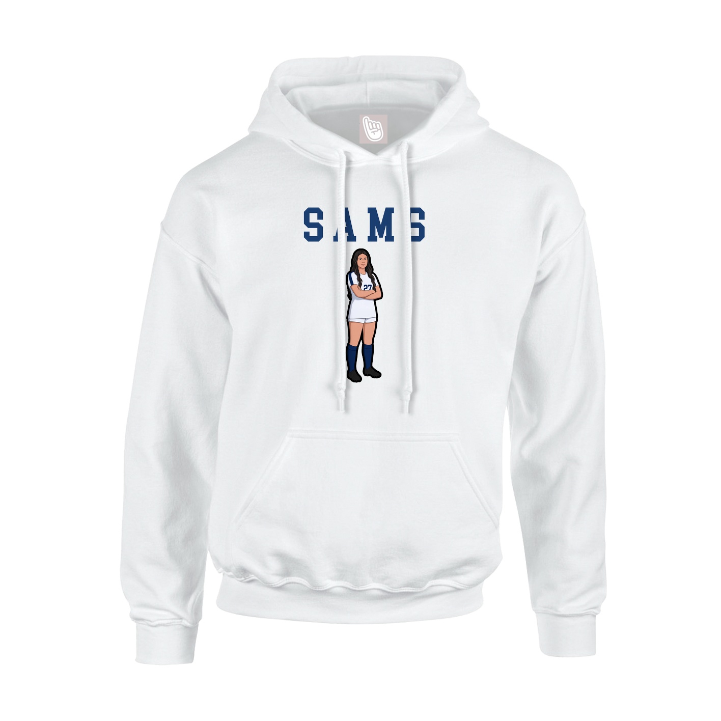 Hoodie — Shirsey in White