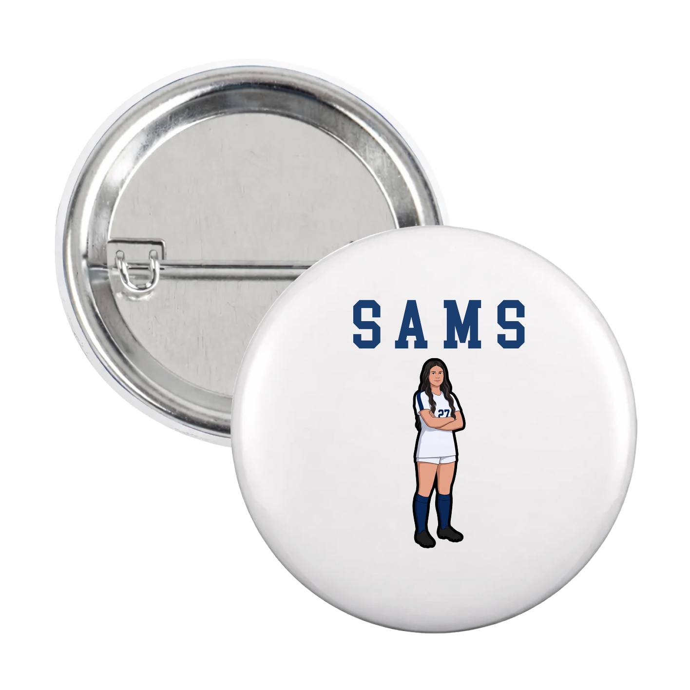 Game Day Button — Shirsey in White