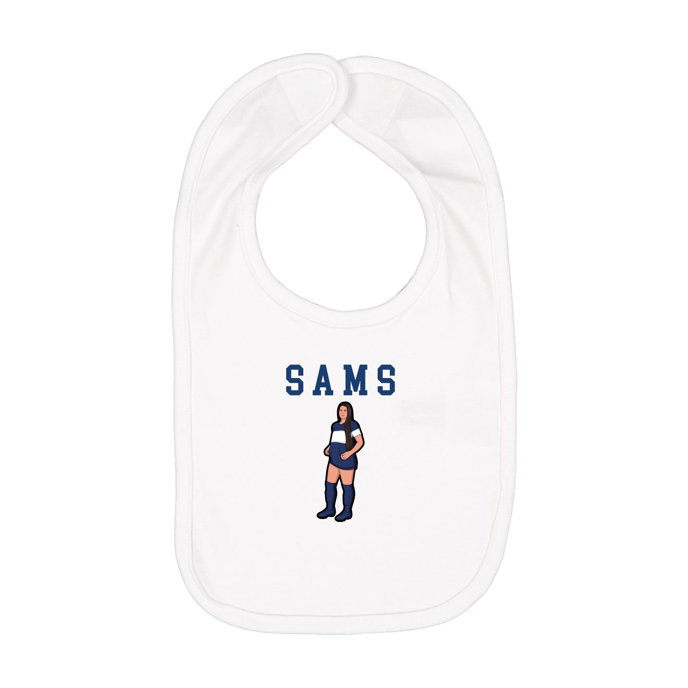 Infant Bib — Shirsey in White