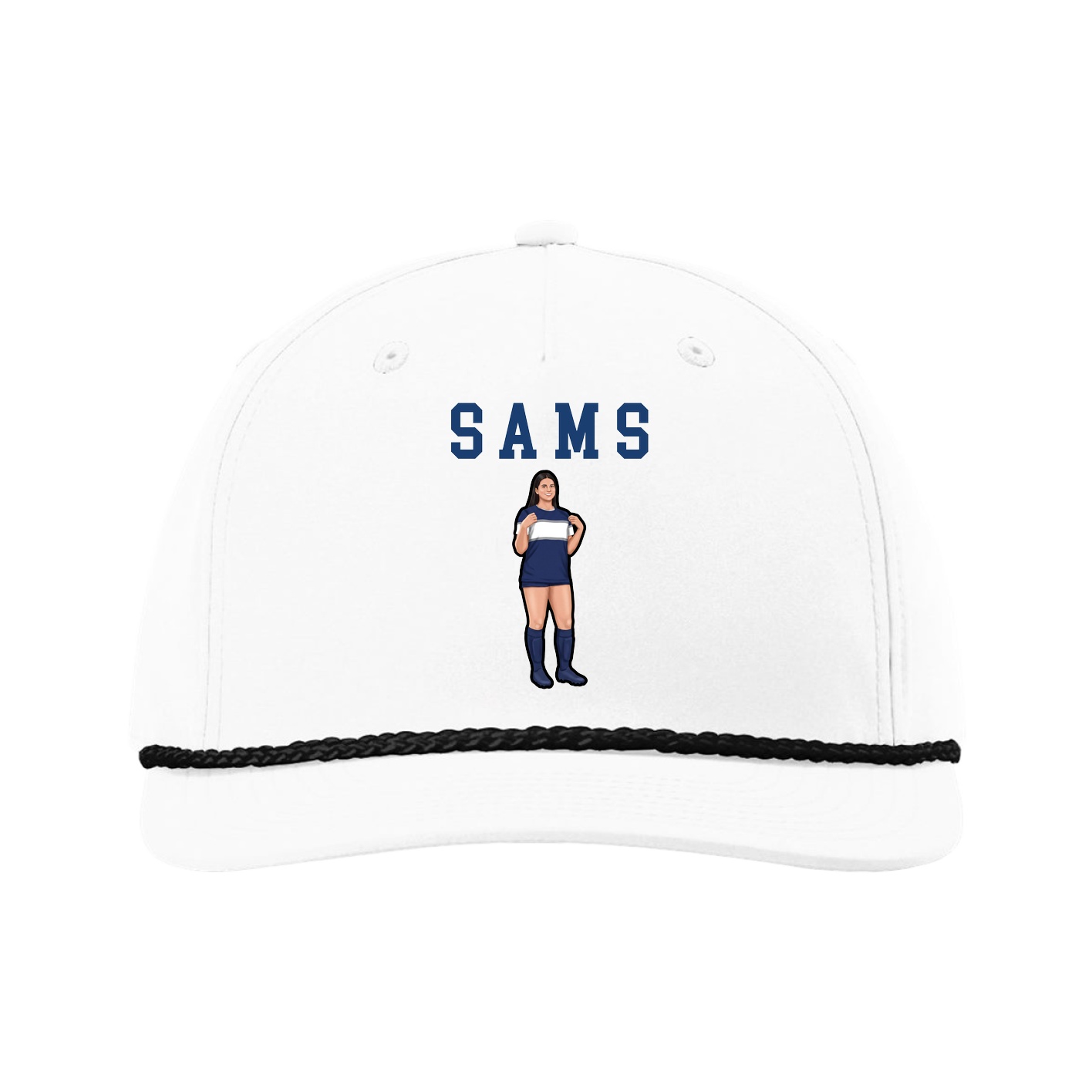 Five-Panel Classic Rope Cap — Shirsey in White