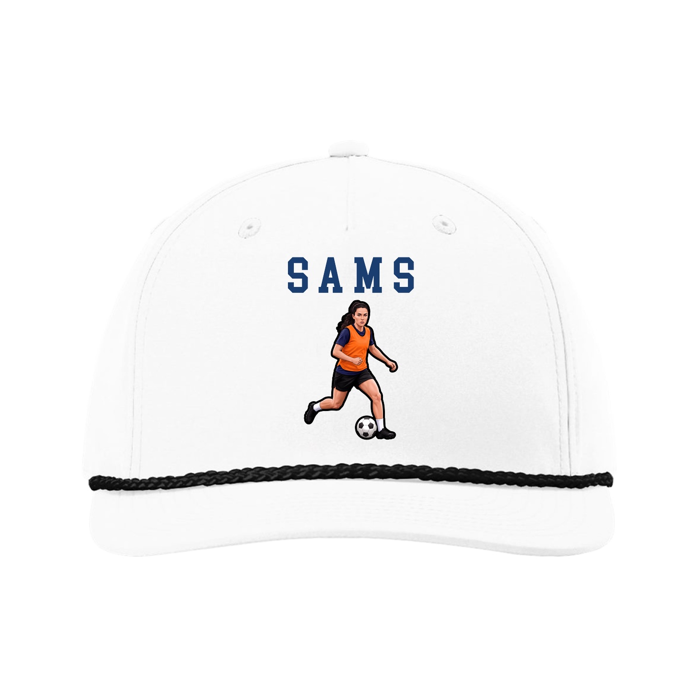 Five-Panel Classic Rope Cap — Shirsey in White