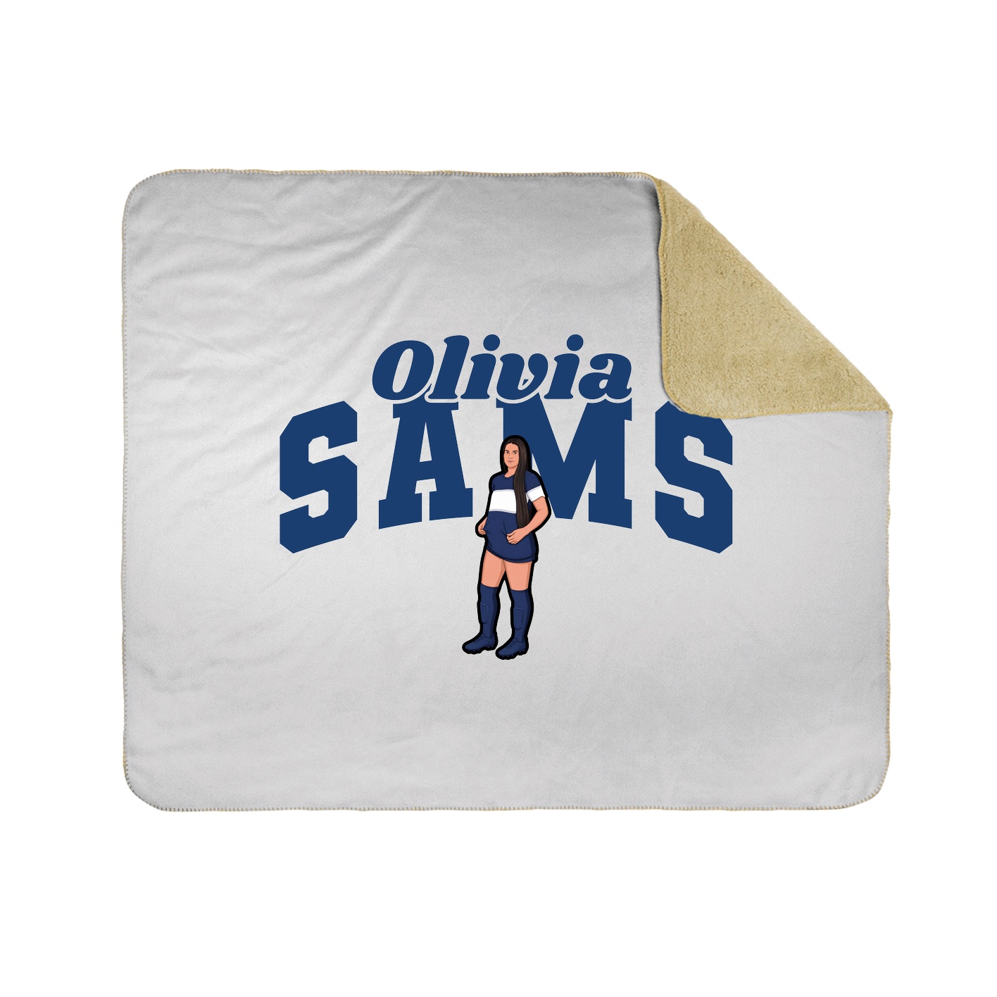 Throw Blanket — Signature Arch in White