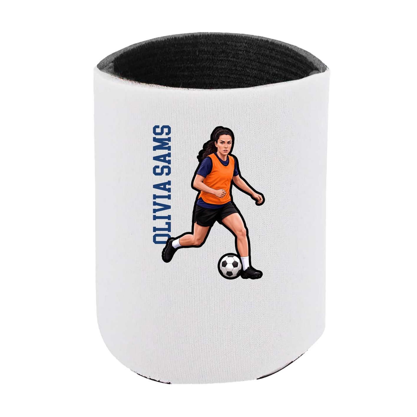 Can Holder — Name Vertical in White