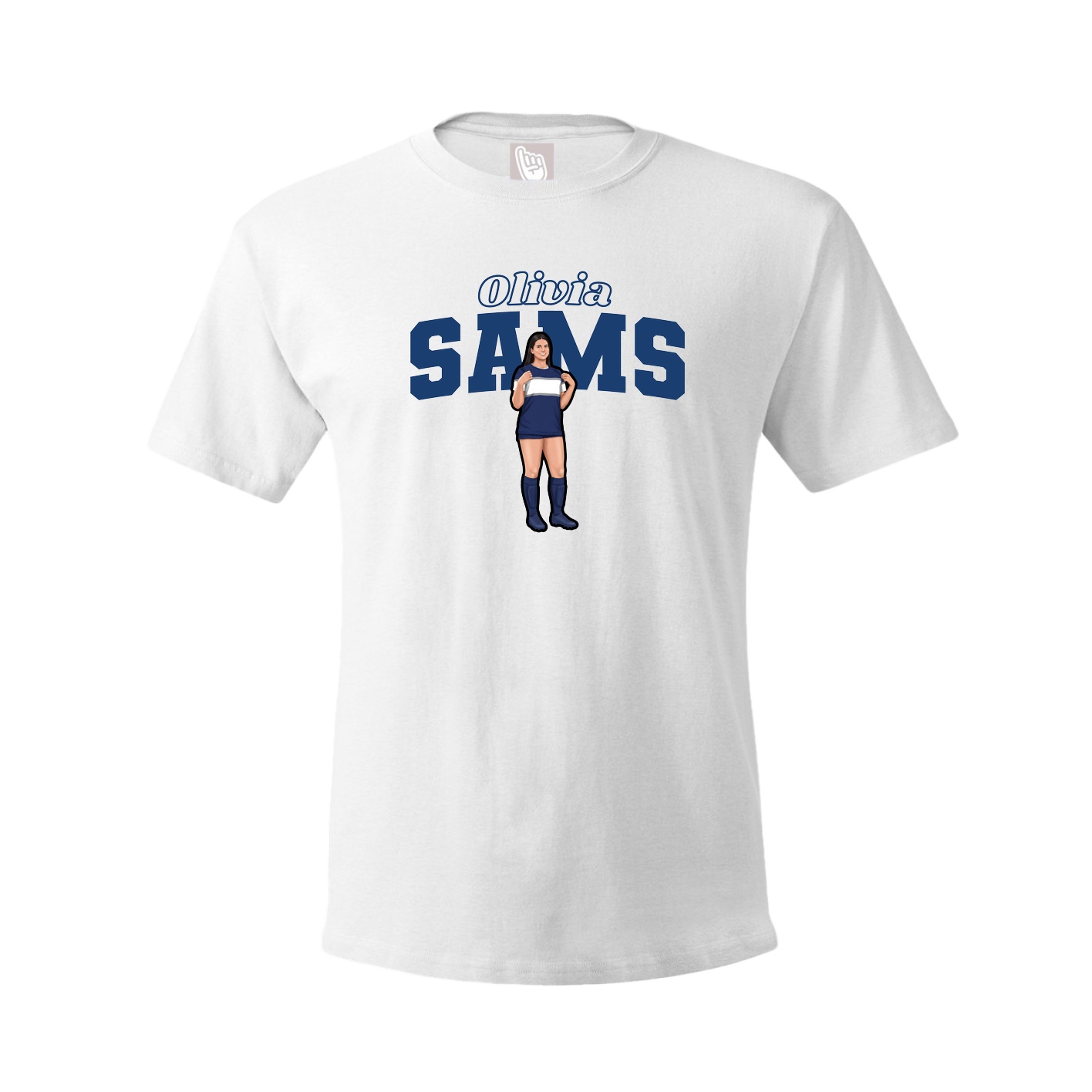 Tee — Name Arch in White