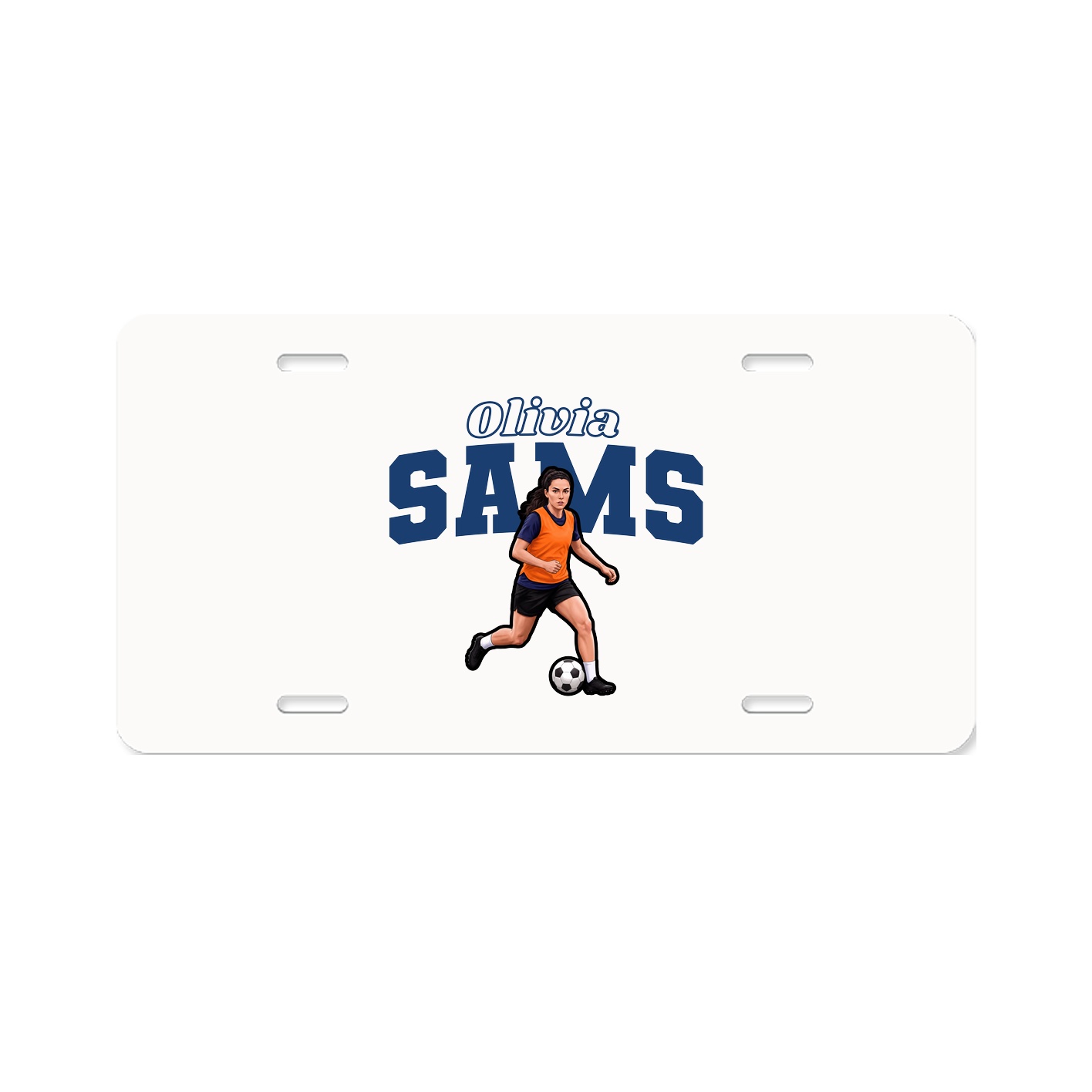 License Plate — Name Arch in Classic