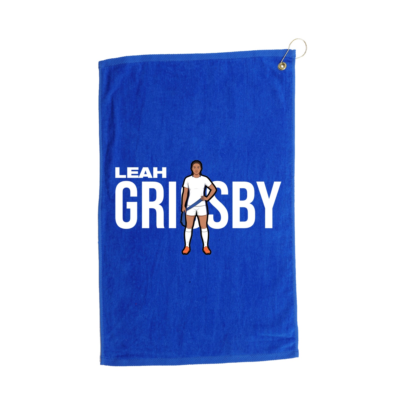 Golf Towel — Player Name in Royal