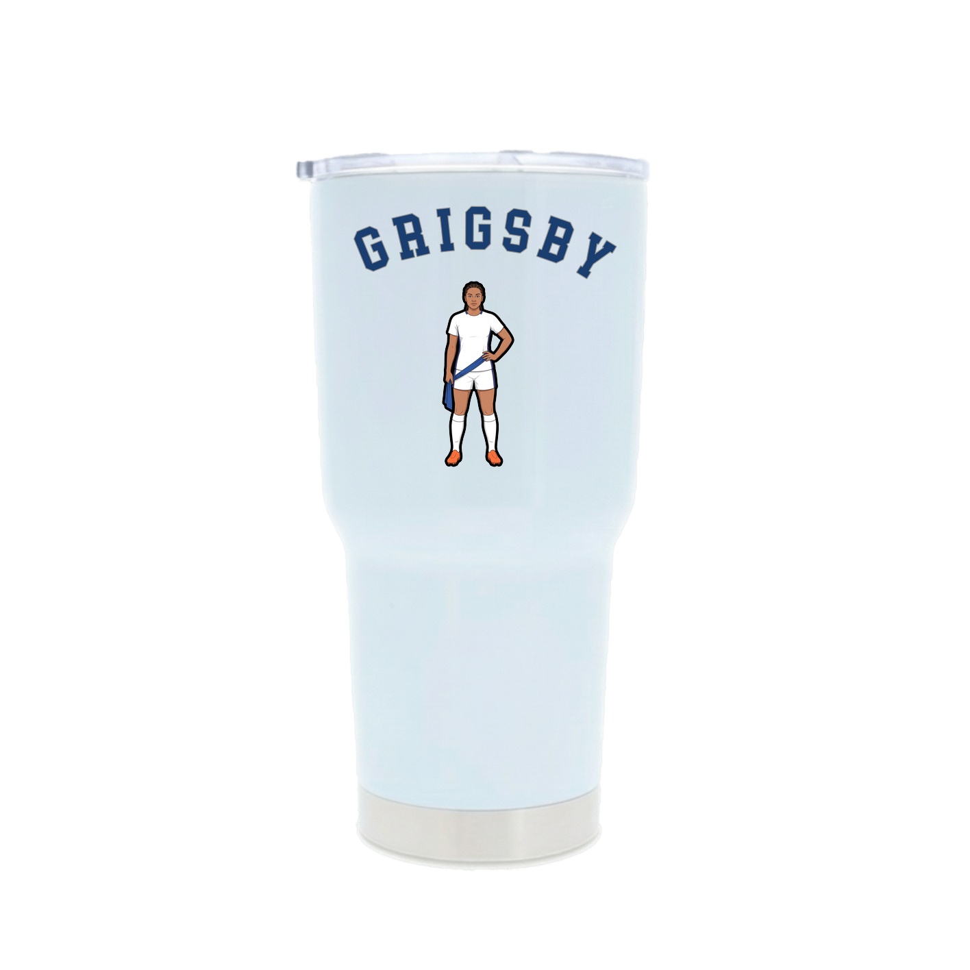 30oz Stainless Steel Tumbler — Shirsey Arch in White