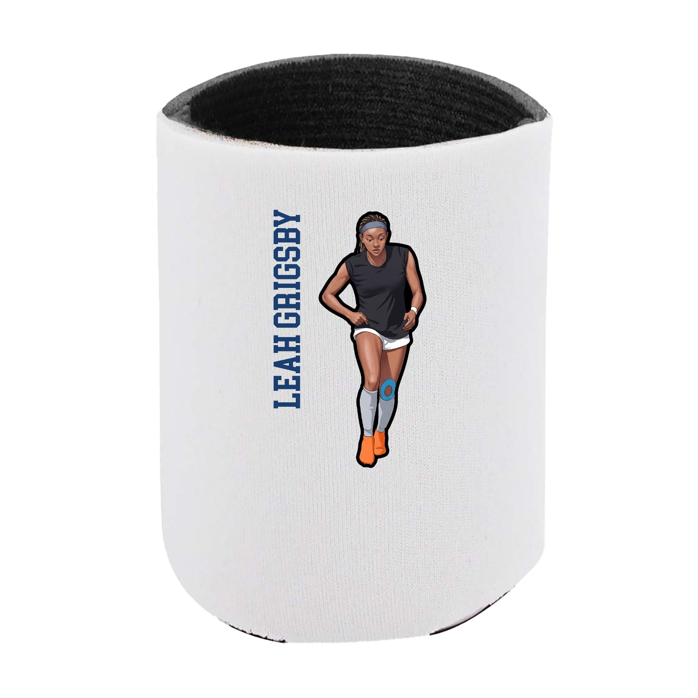 Can Holder — Name Vertical in White