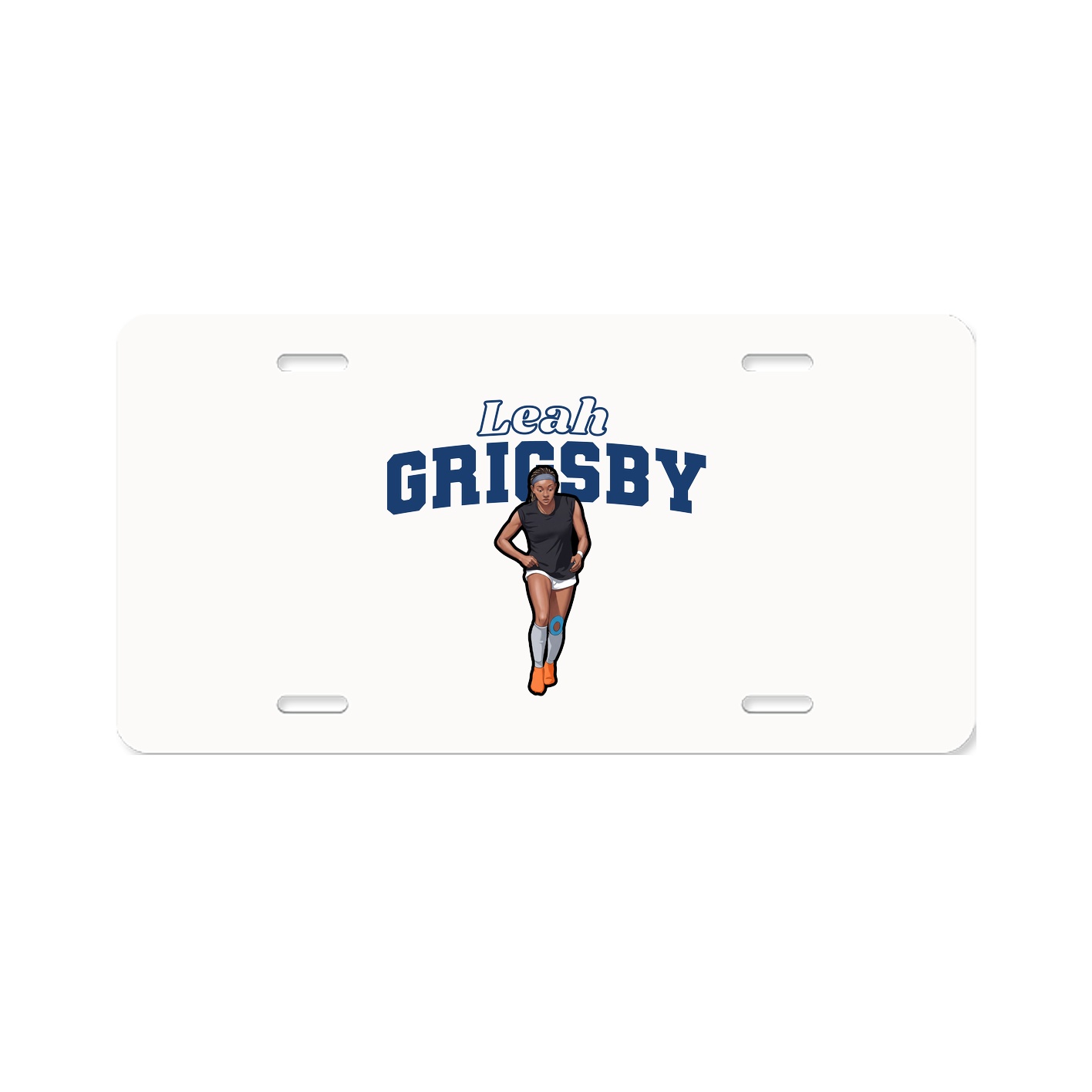 License Plate — Name Arch in Classic