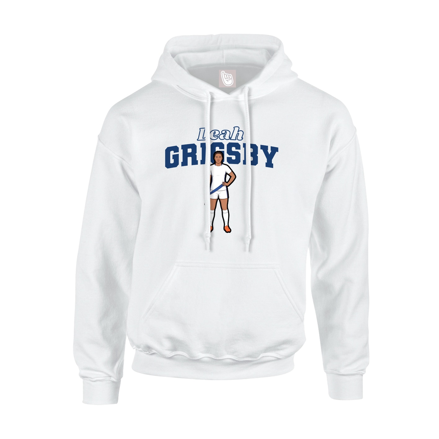 Hoodie — Name Arch in White