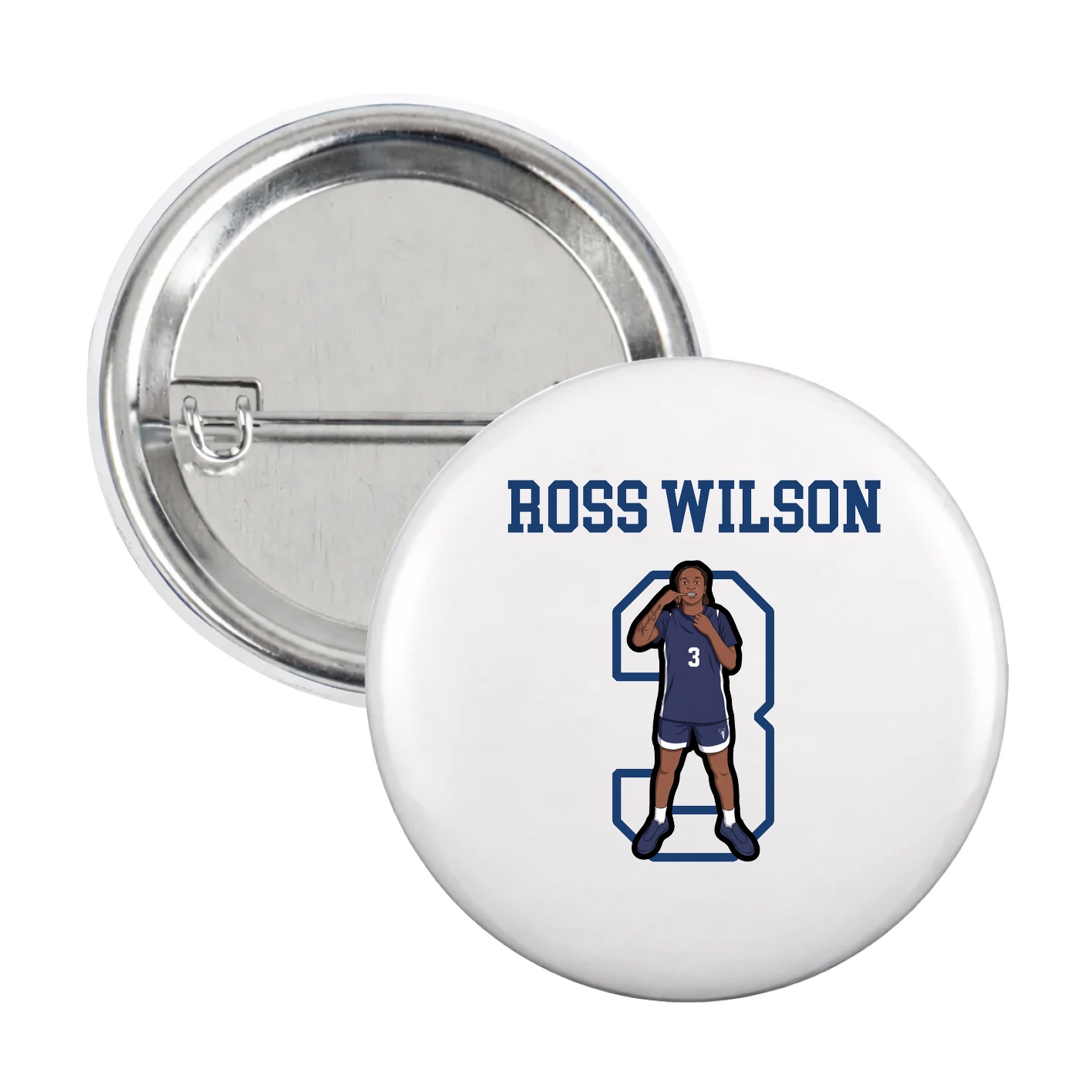 Game Day Button — Shirsey in White