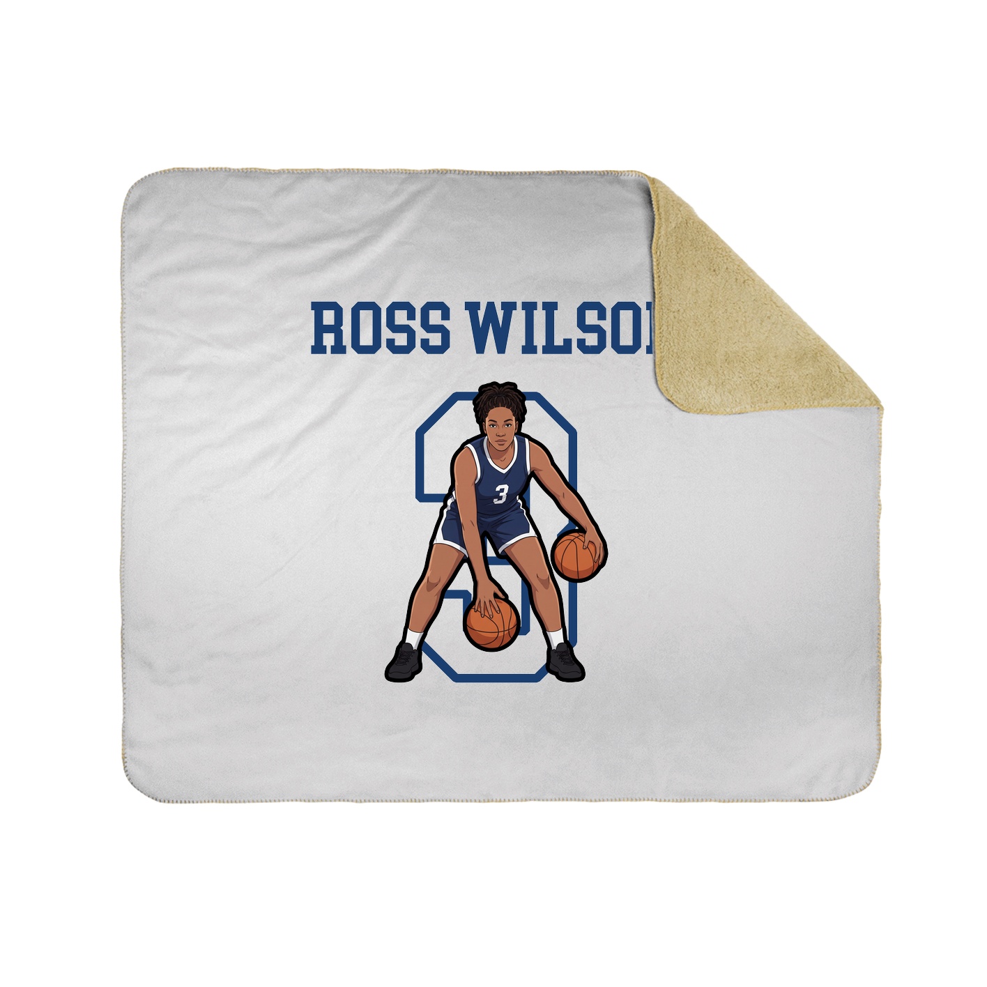 Throw Blanket — Shirsey in White