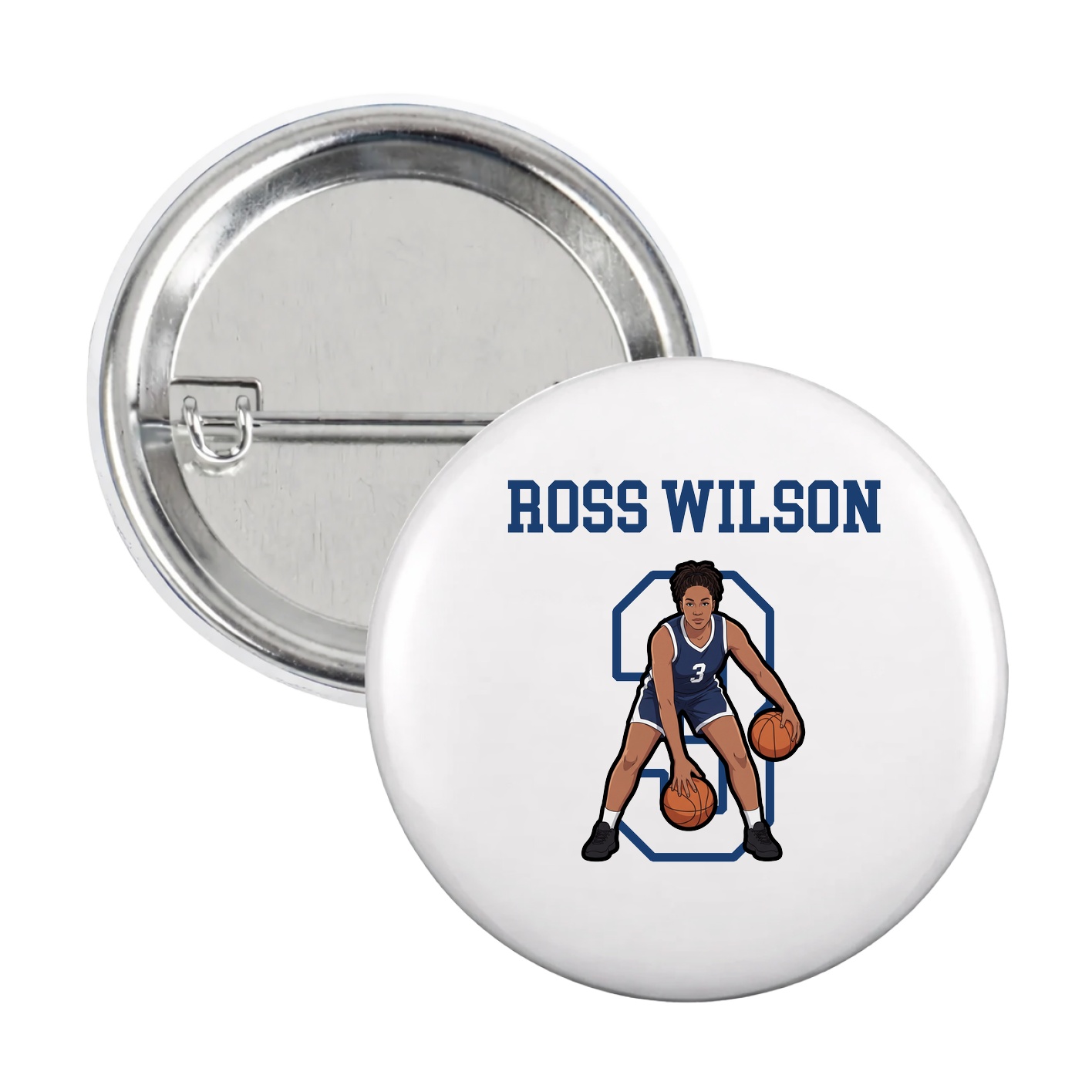Game Day Button — Shirsey in White