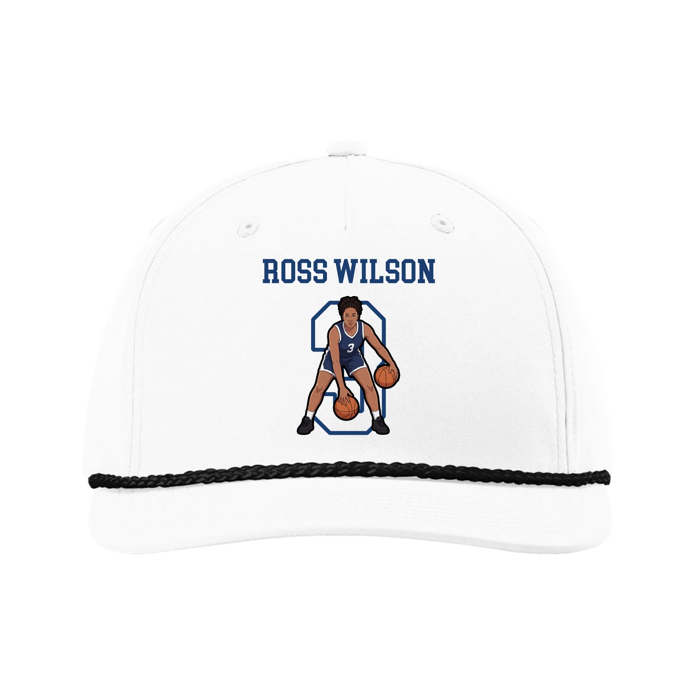 Five-Panel Classic Rope Cap — Shirsey in White