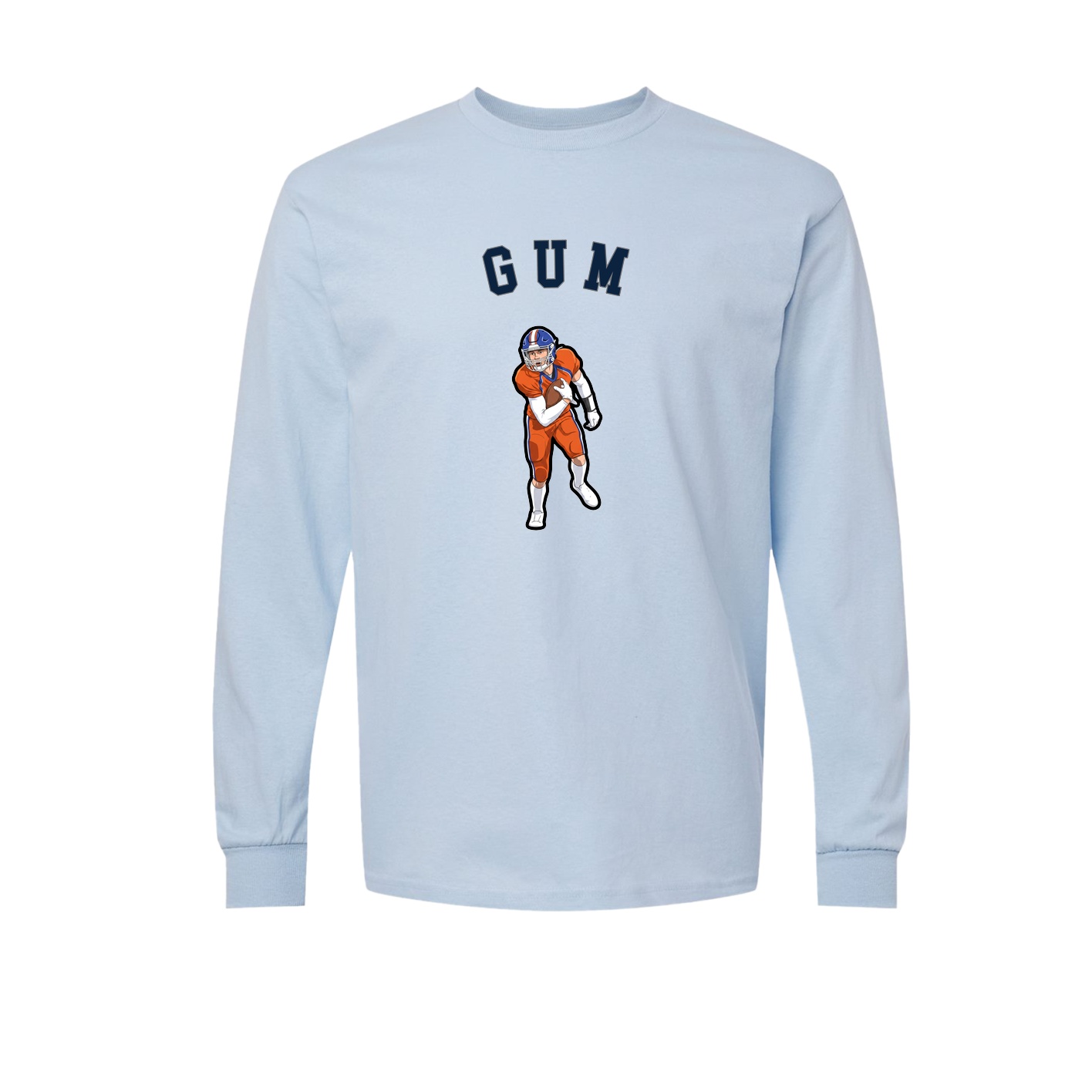 Long Sleeve Tee — Shirsey Arch in Light Blue