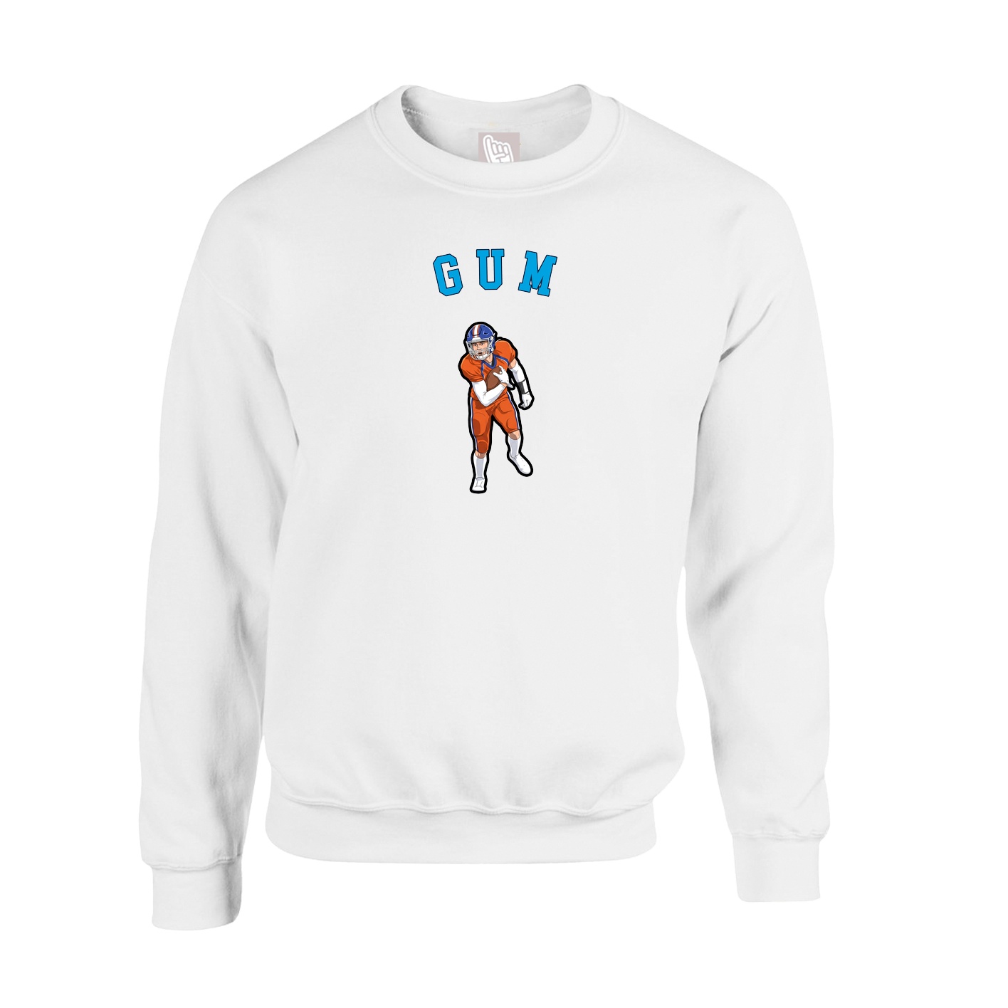 Fleece Crew — Shirsey Arch in White