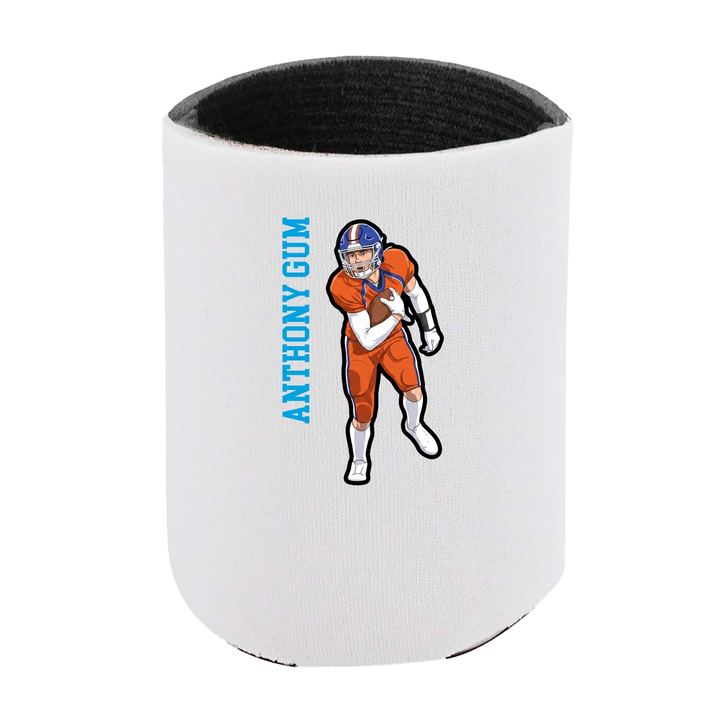 Can Holder — Name Vertical in White