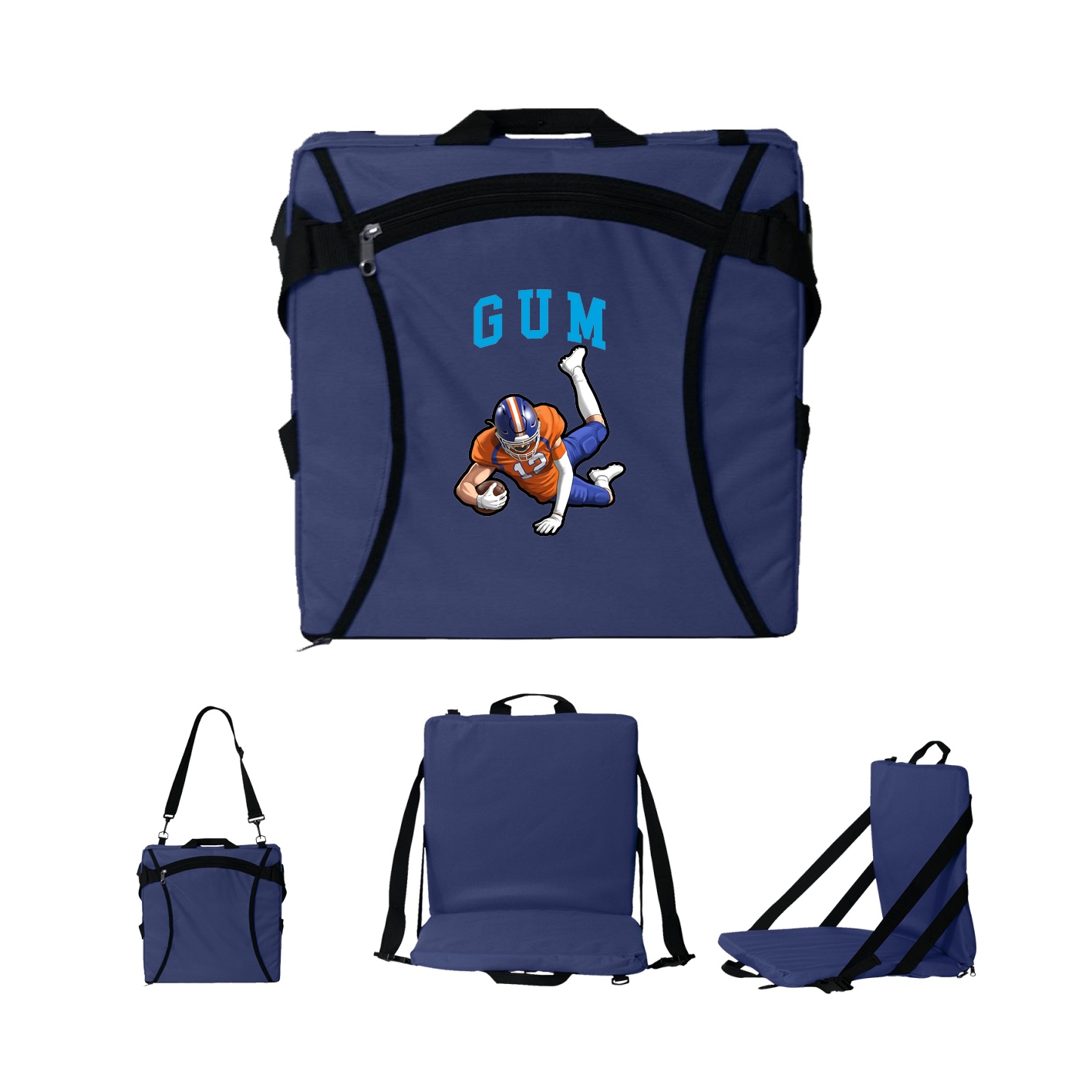 Folding Stadium Seat — Shirsey in Navy