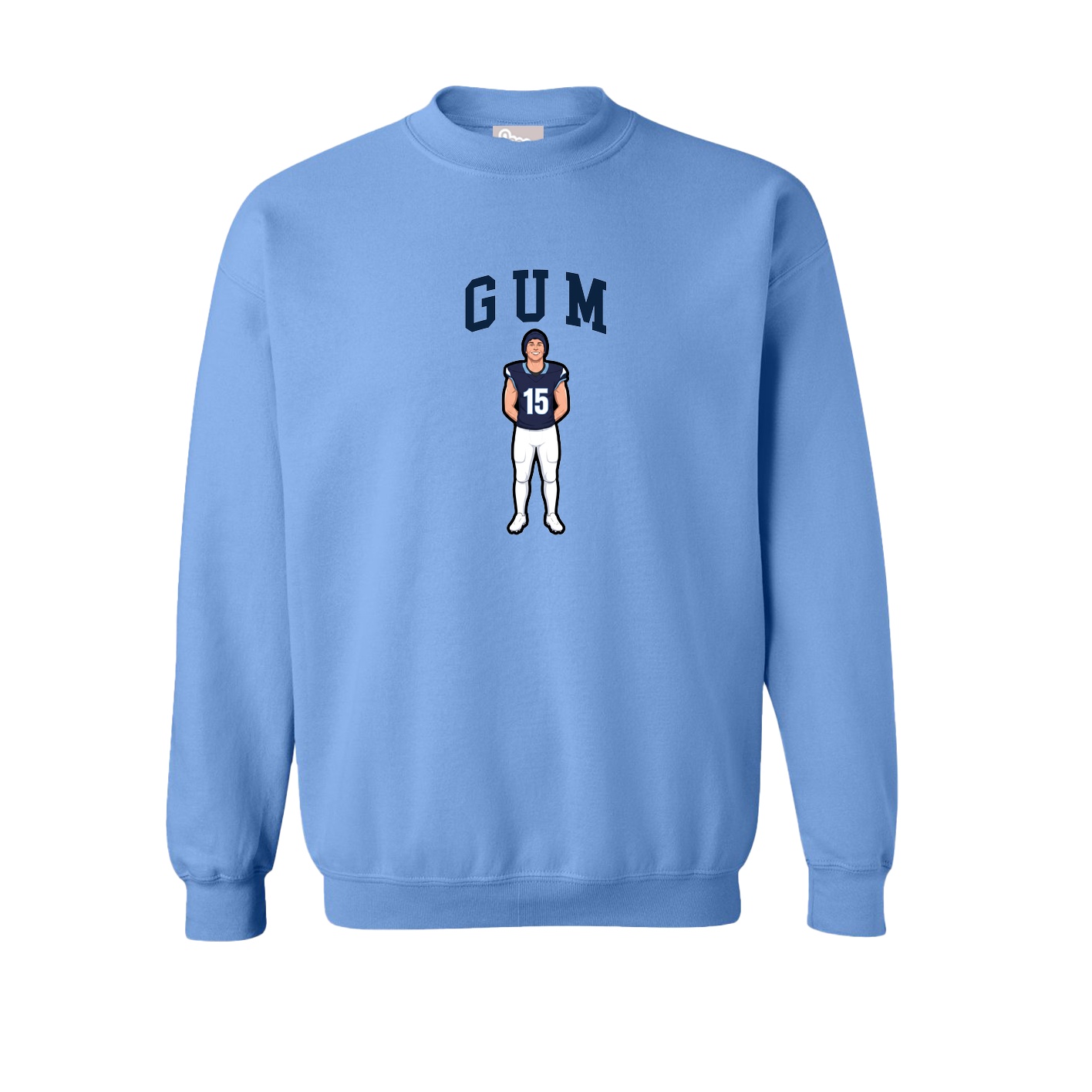 Fleece Crew — Shirsey in Powder Blue