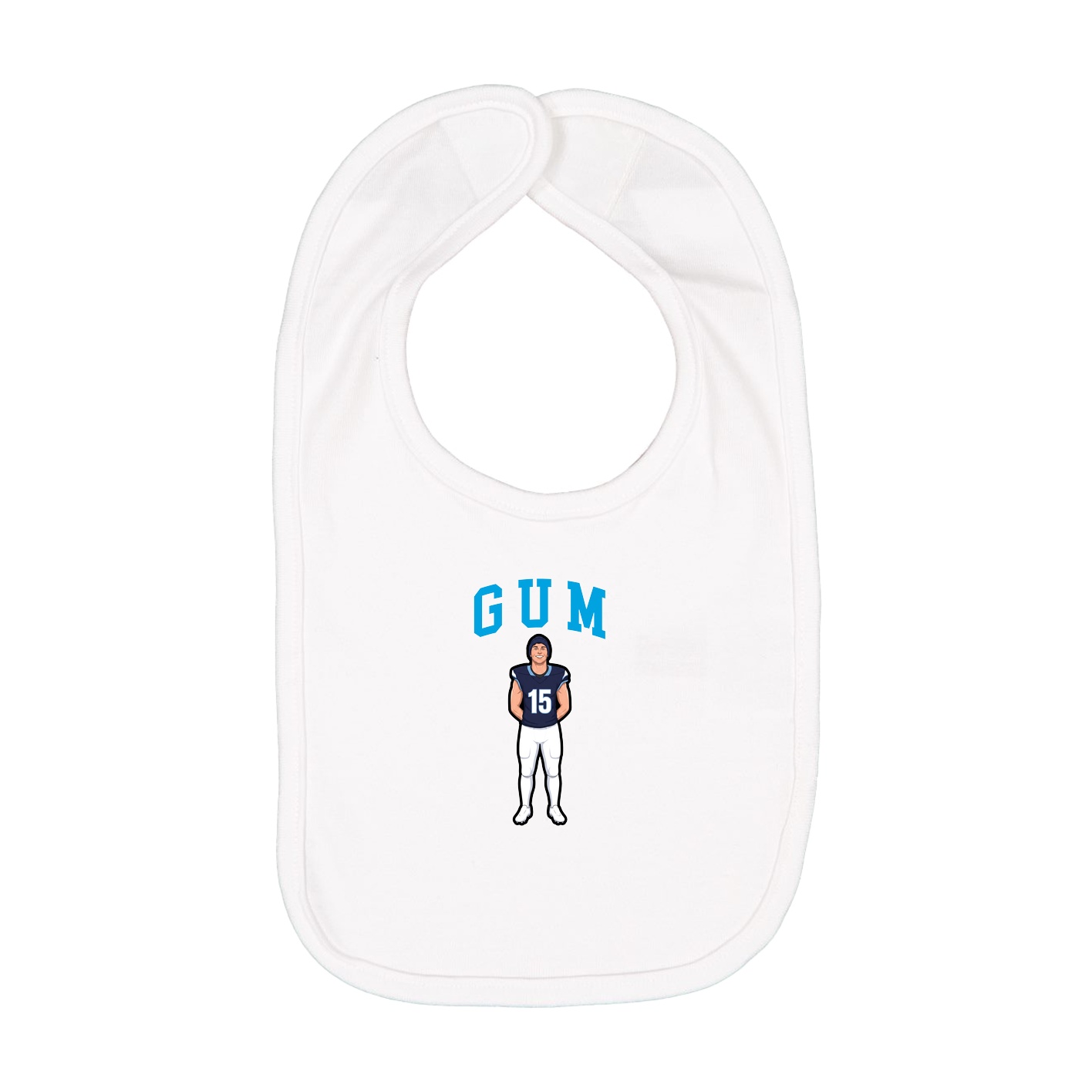 Infant Bib — Shirsey in White