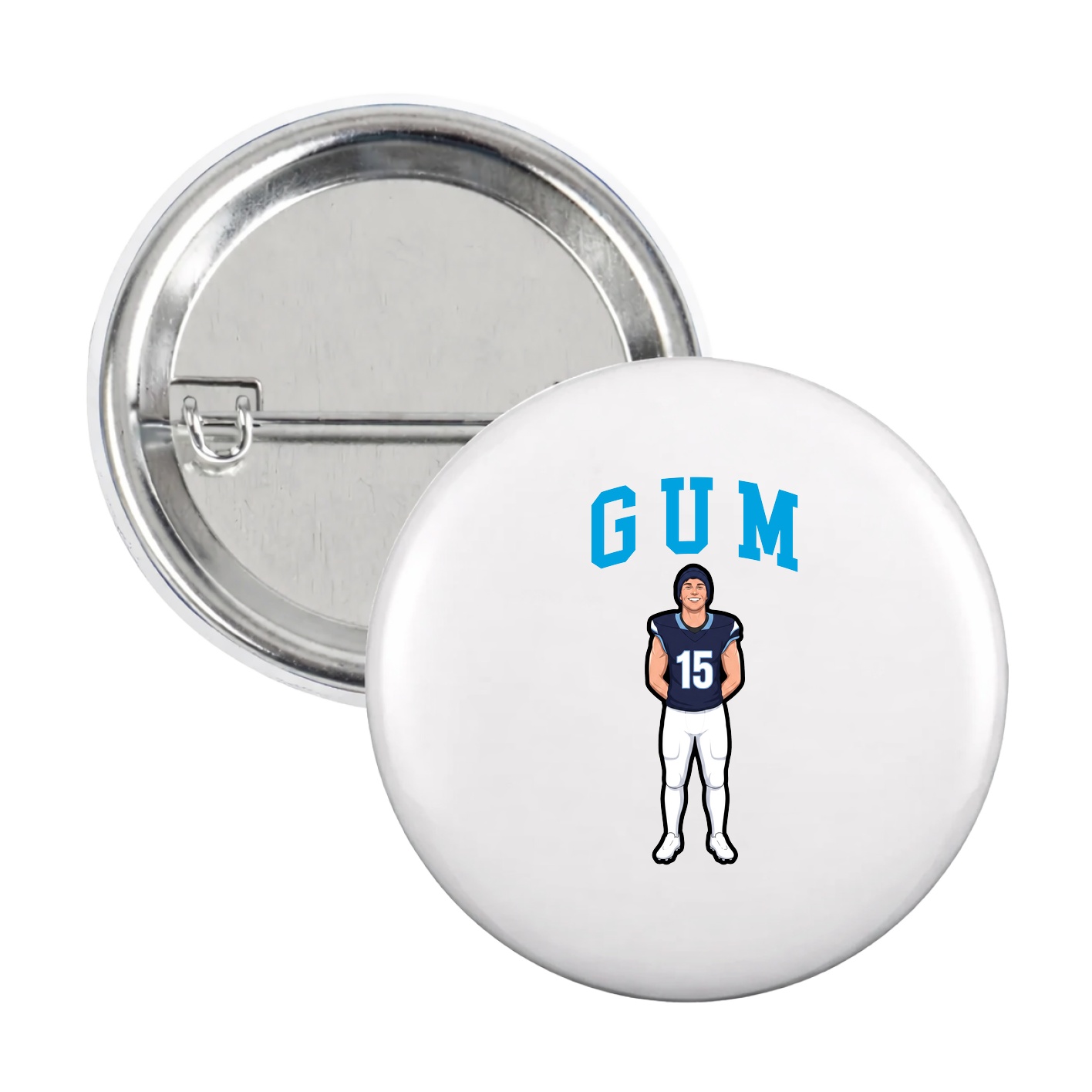 Game Day Button — Shirsey in White
