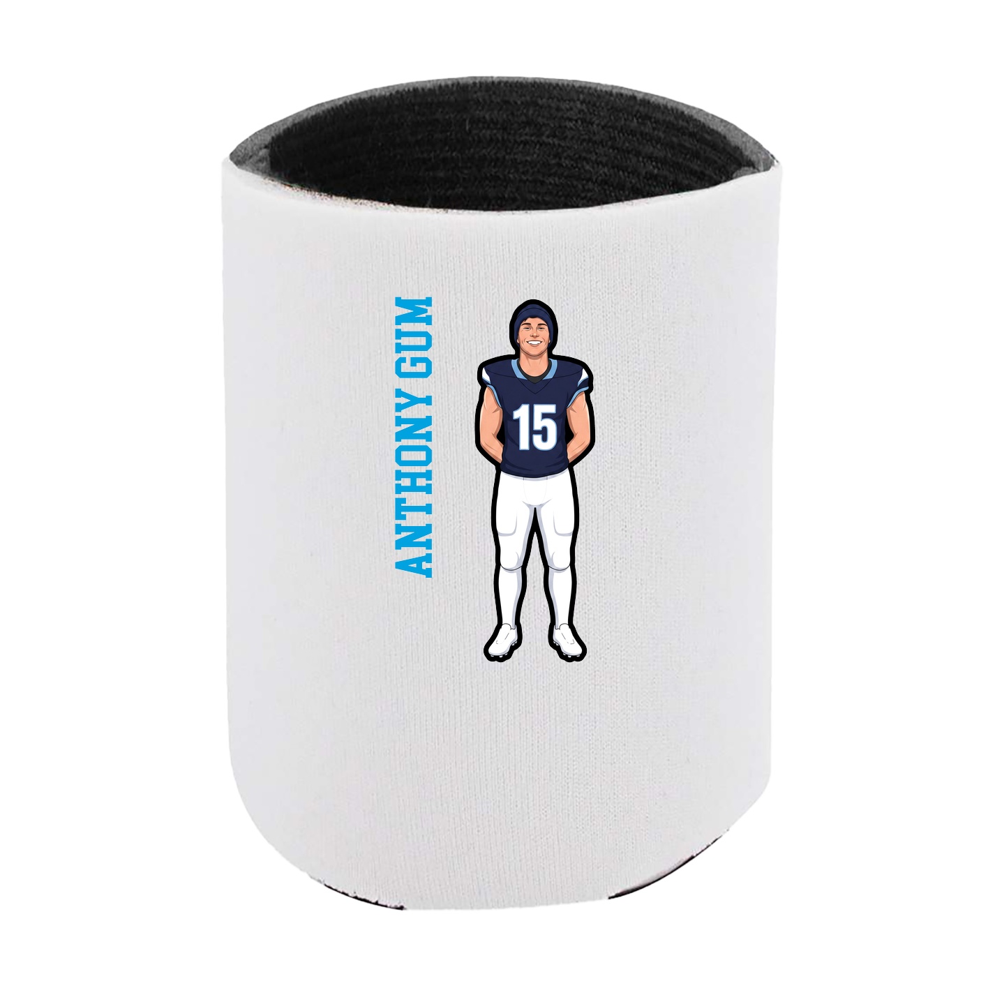 Can Holder — Name Vertical in White