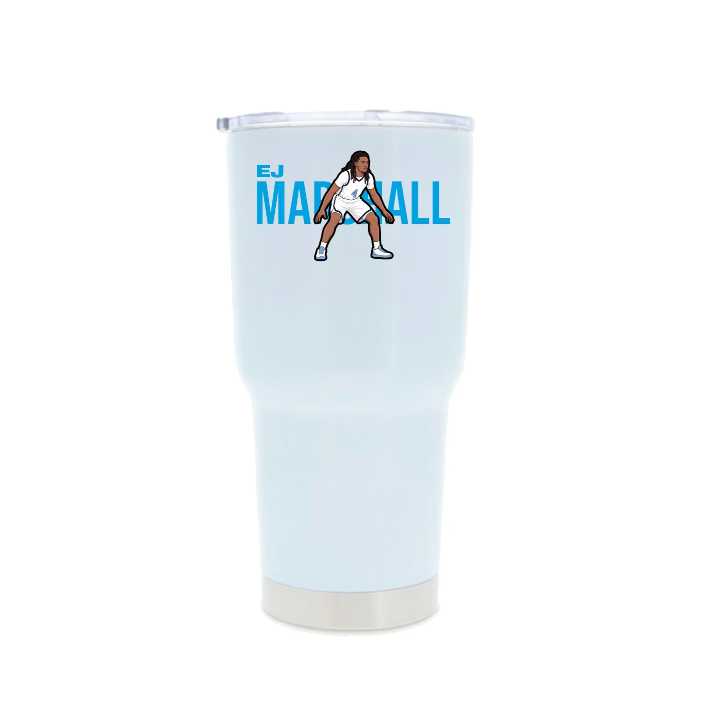 30oz Stainless Steel Tumbler — Player Name in White