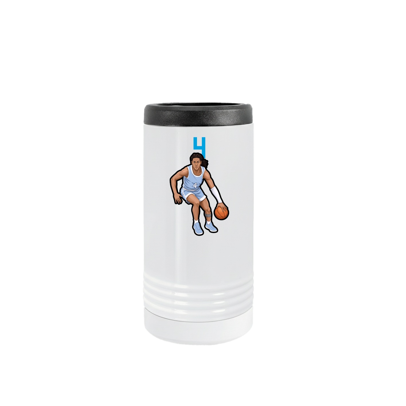 Slim Beverage Holder — Number Top in White