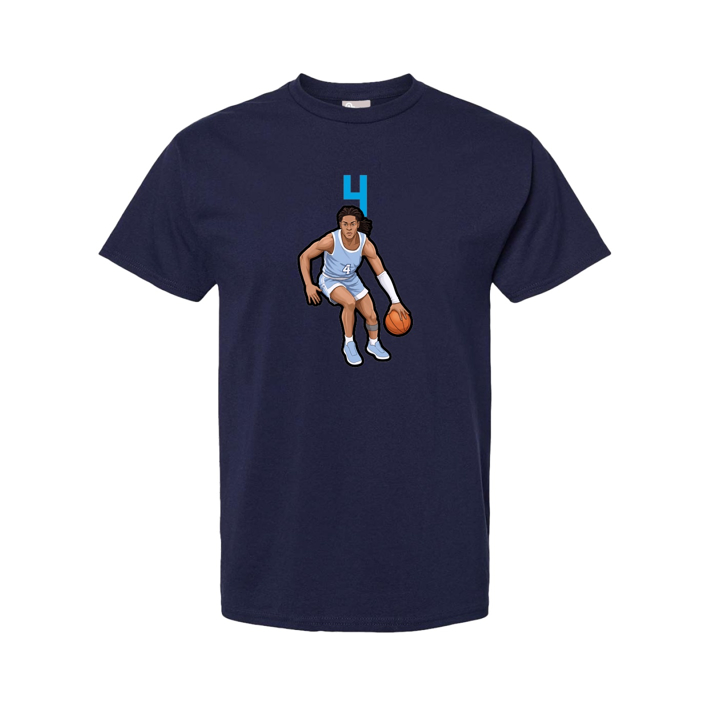 Youth Tee — Number Top in Navy
