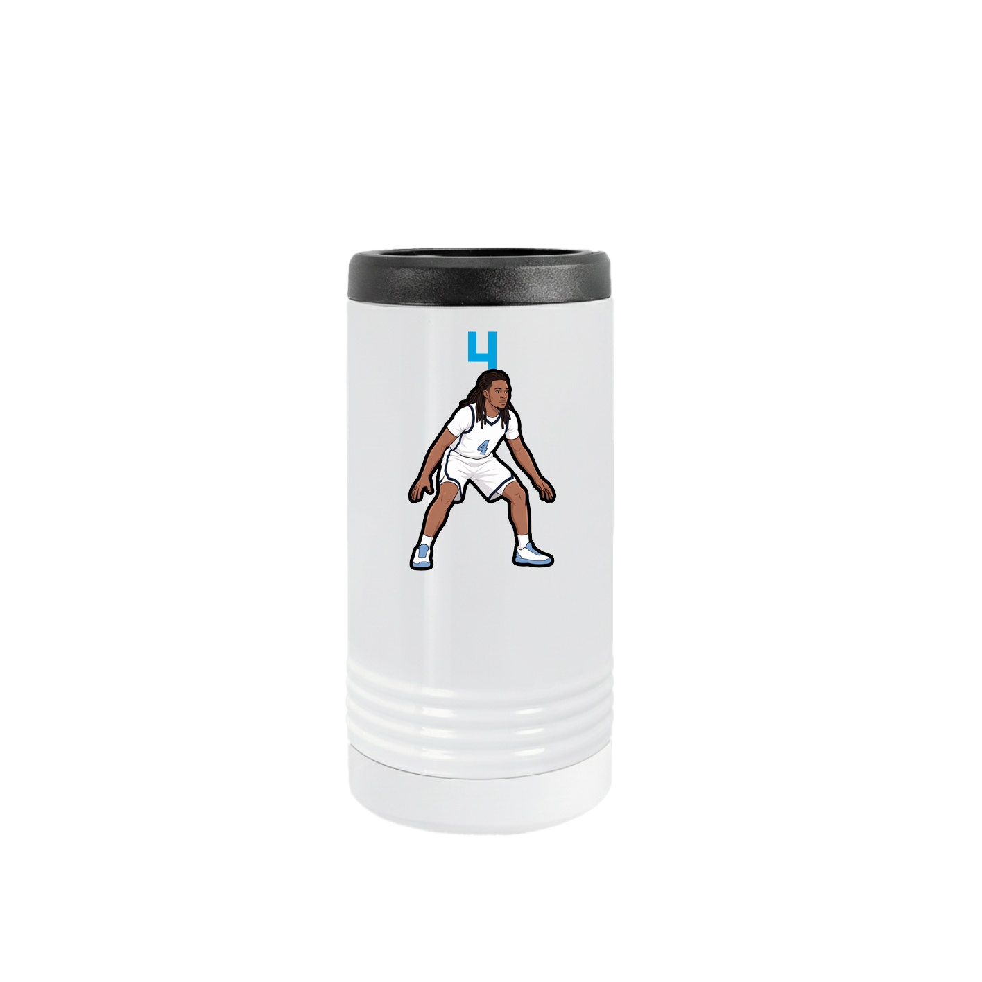 Slim Beverage Holder — Number Top in White