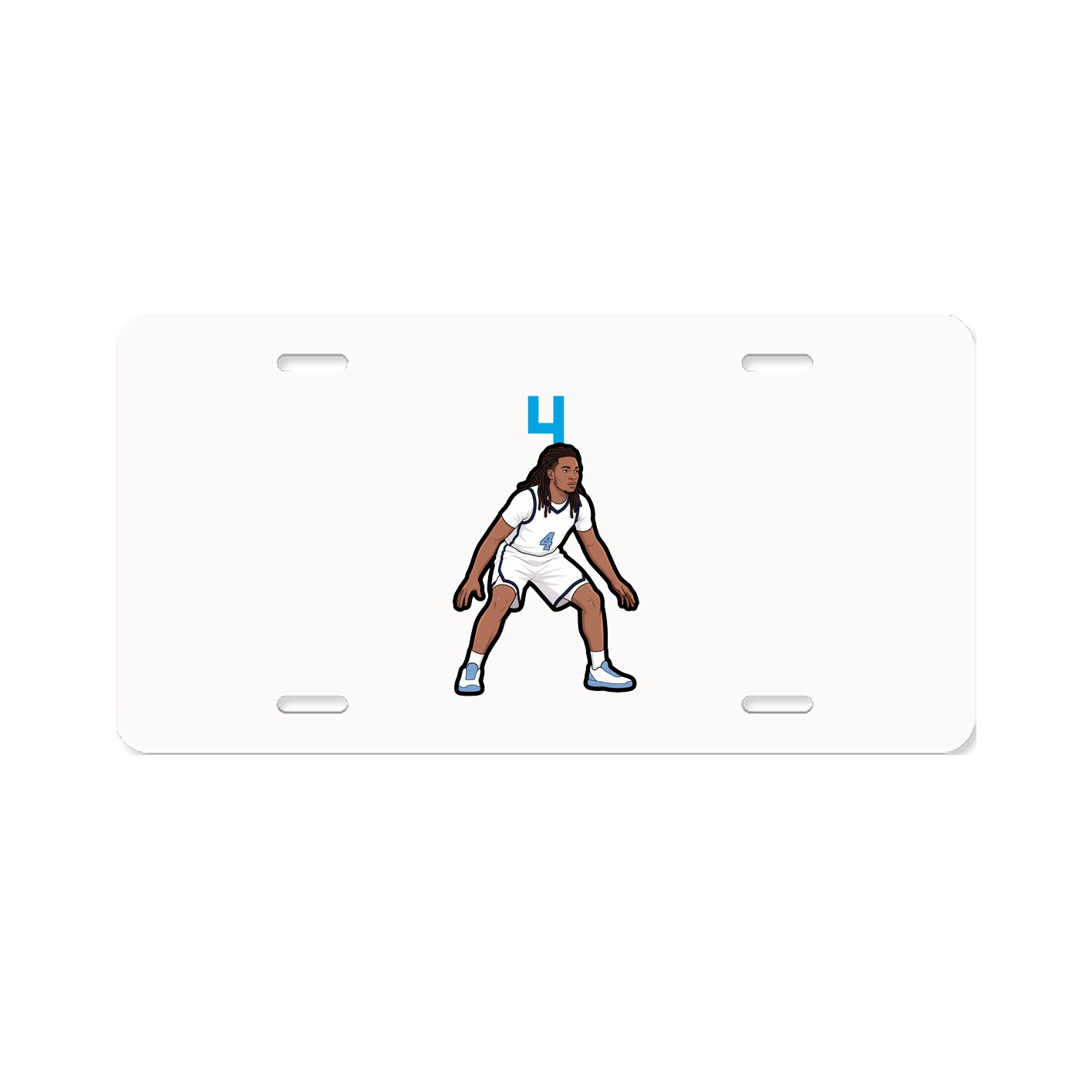 License Plate — Number Top in Classic